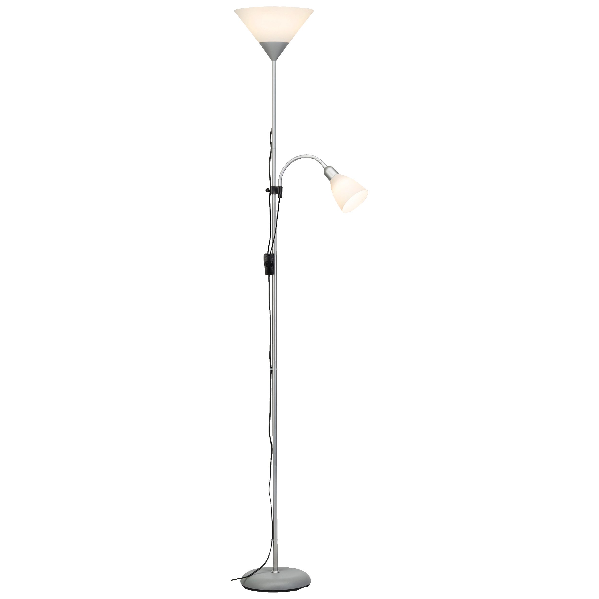 Lightbox Stehlampe, LED wechselbar, Warmweiß, Deckenfluter mit warmweißem Licht - Dekorative Stehlampe mit Schalter