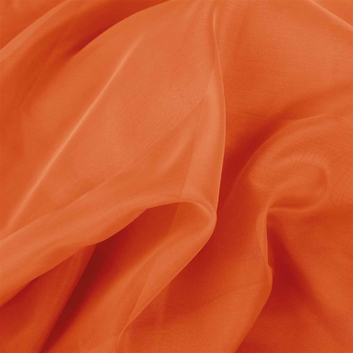 Klettband St), Schiebegardine Vorhang, x Transparente Orange (1 Bestlivings, mit Microfaser, Klettband 60cm blickdicht, 245cm (BxL),
