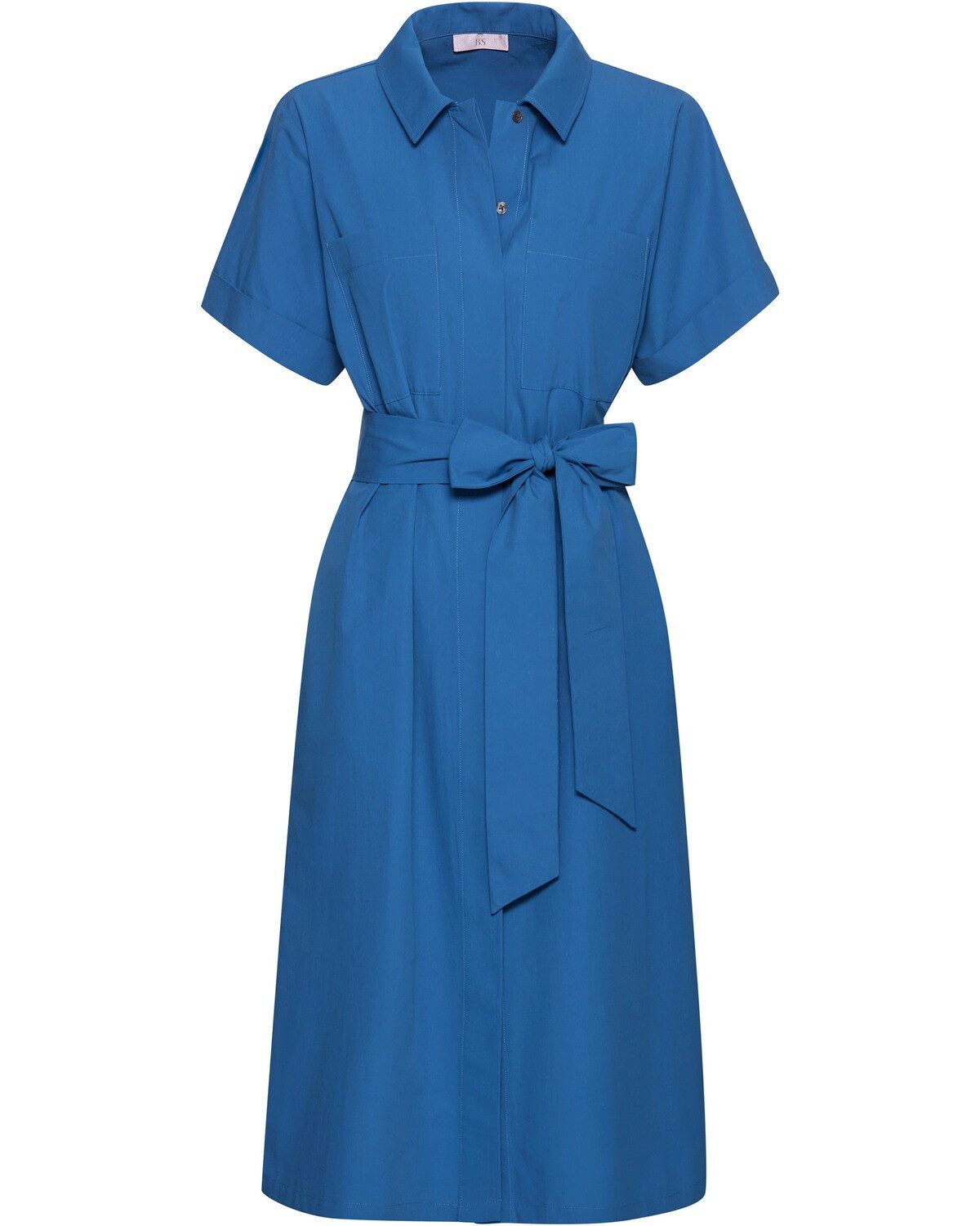 Brigitte von Schönfels Midikleid Hemdblusenkleid mit Bindegürtel