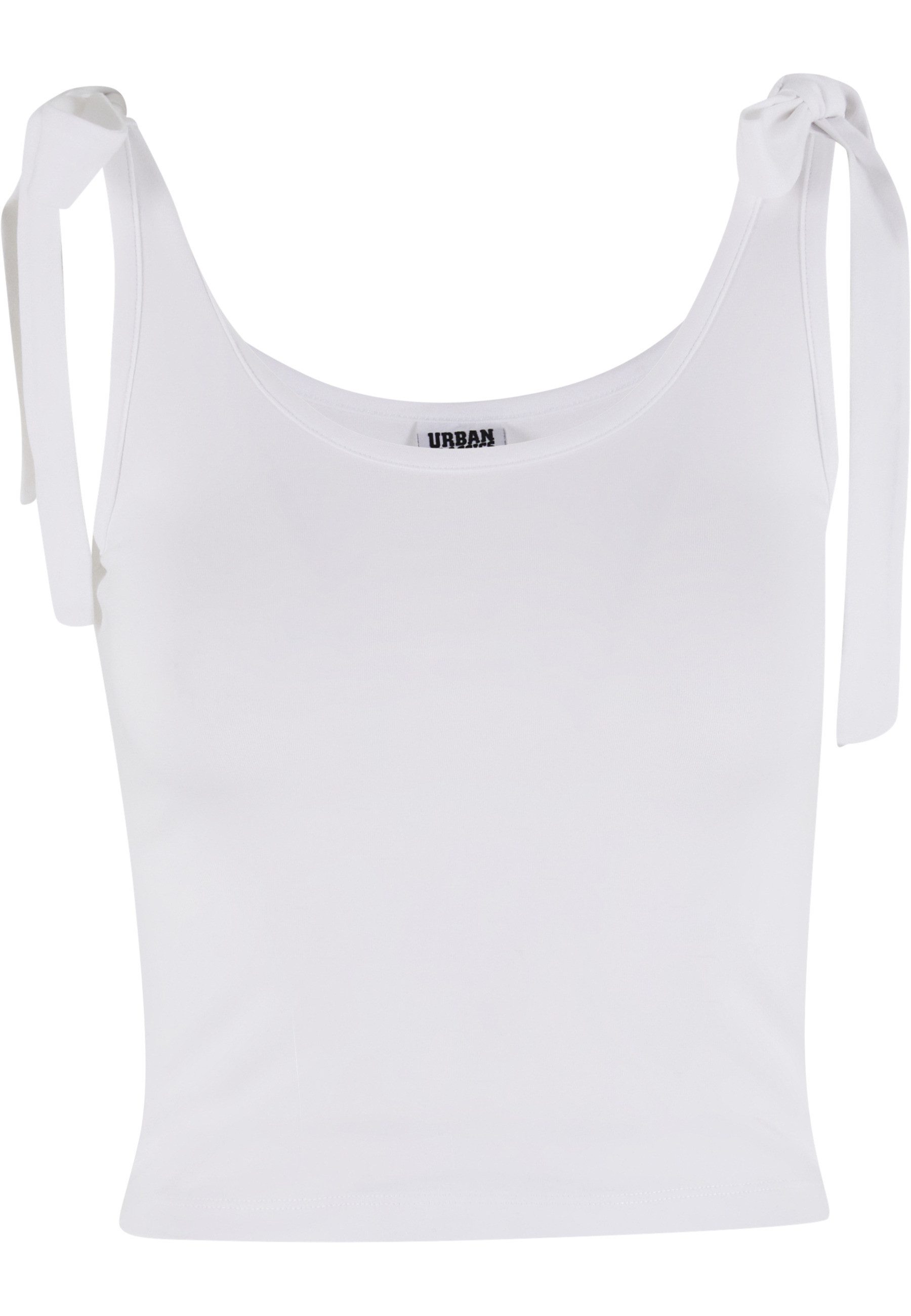 URBAN CLASSICS Tanktop Urban Classics Ladies Tied Basic Jersey Top 2-Pack