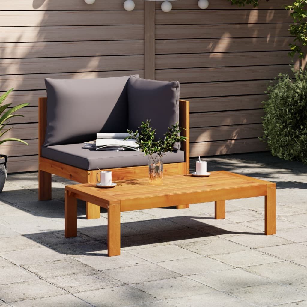 vidaXL Sofaelement Garten-Ecksofa mit Kissen Massivholz günstig online kaufen