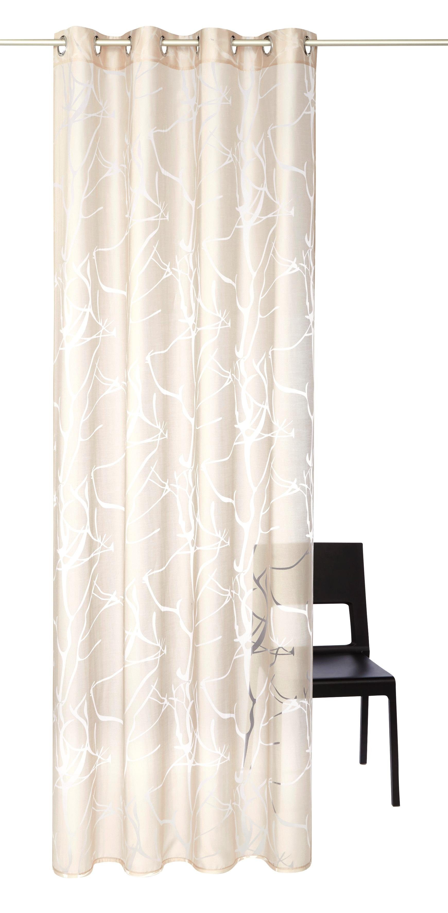 my home Gardine Anna (1 St), Ösen, halbtransparent, Ausbrenner, Bestseller, günstig online kaufen