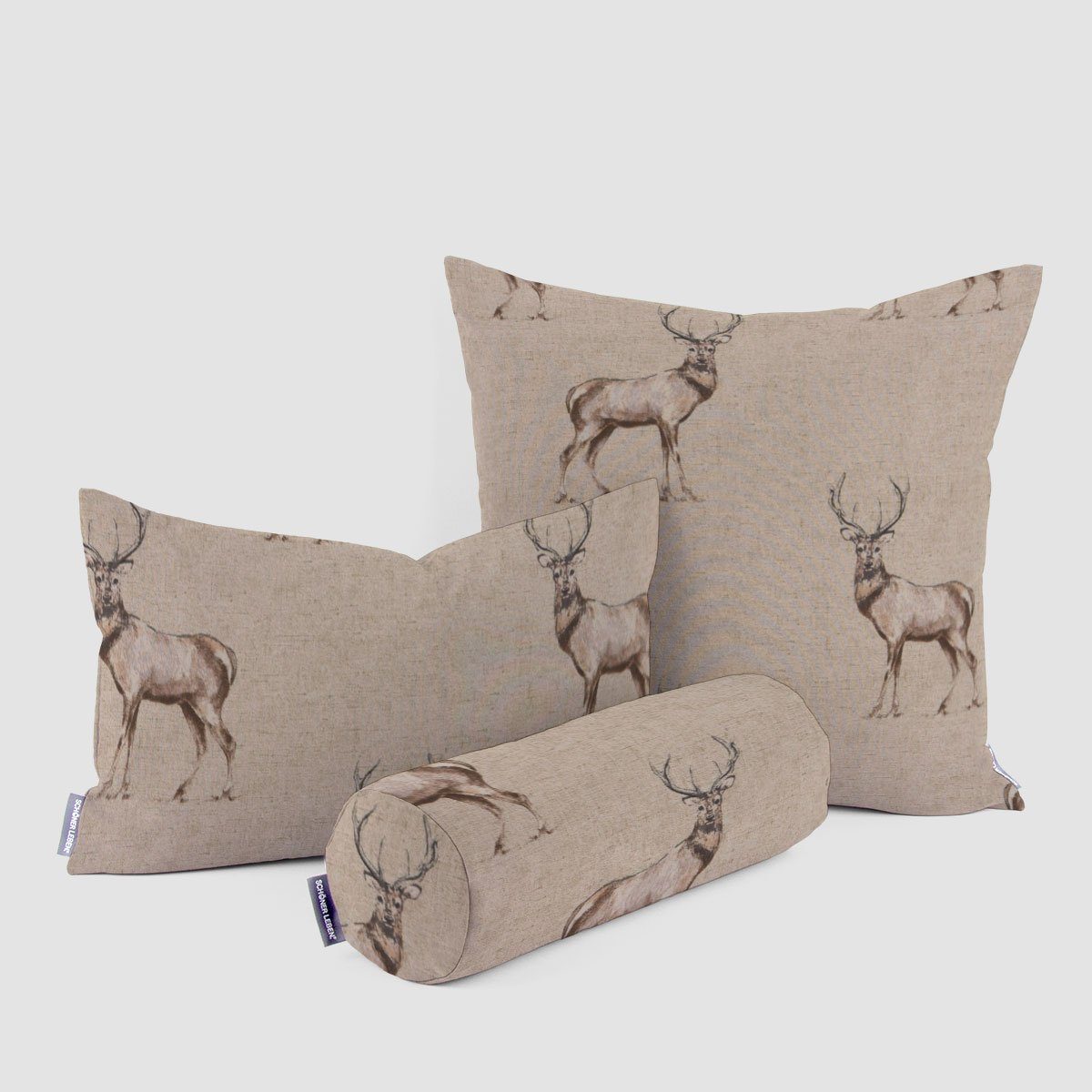 SCHÖNER LEBEN. Dekokissen SCHÖNER LEBEN. Kissenhülle Fryett`s Landhaus Hirs günstig online kaufen