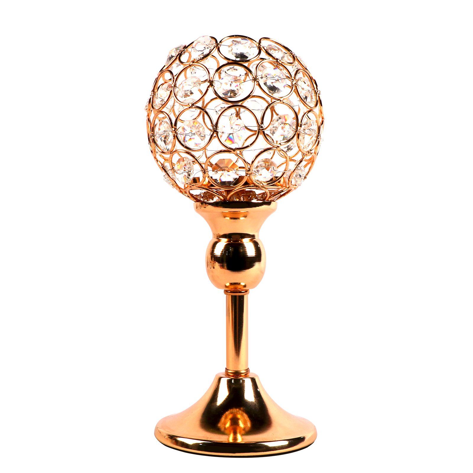 Kerzenständer Goldener Kristall Kerzenhalter
