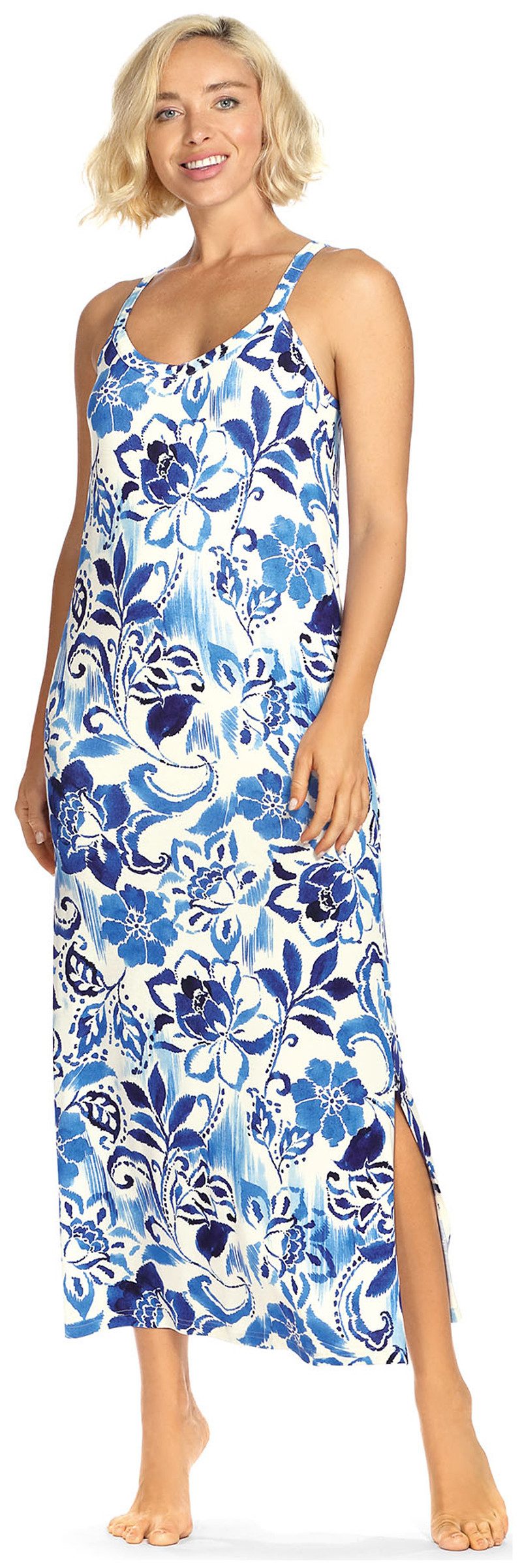 Ascafa Strandkleid Beach (Packung, 1-tlg., 1-teilig) Damen 125cm Sommerkleid im Maritimlook Strandmode
