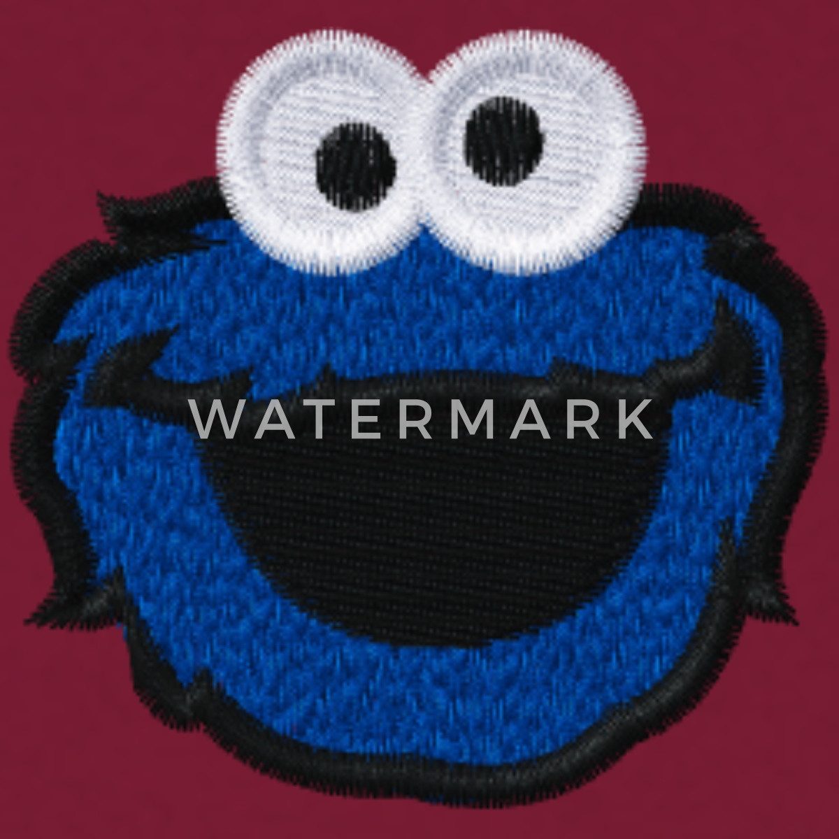 Spreadshirt Hoodie Sesamstraße Stick Krümelmonster Unisex Hoodie (1-tlg)