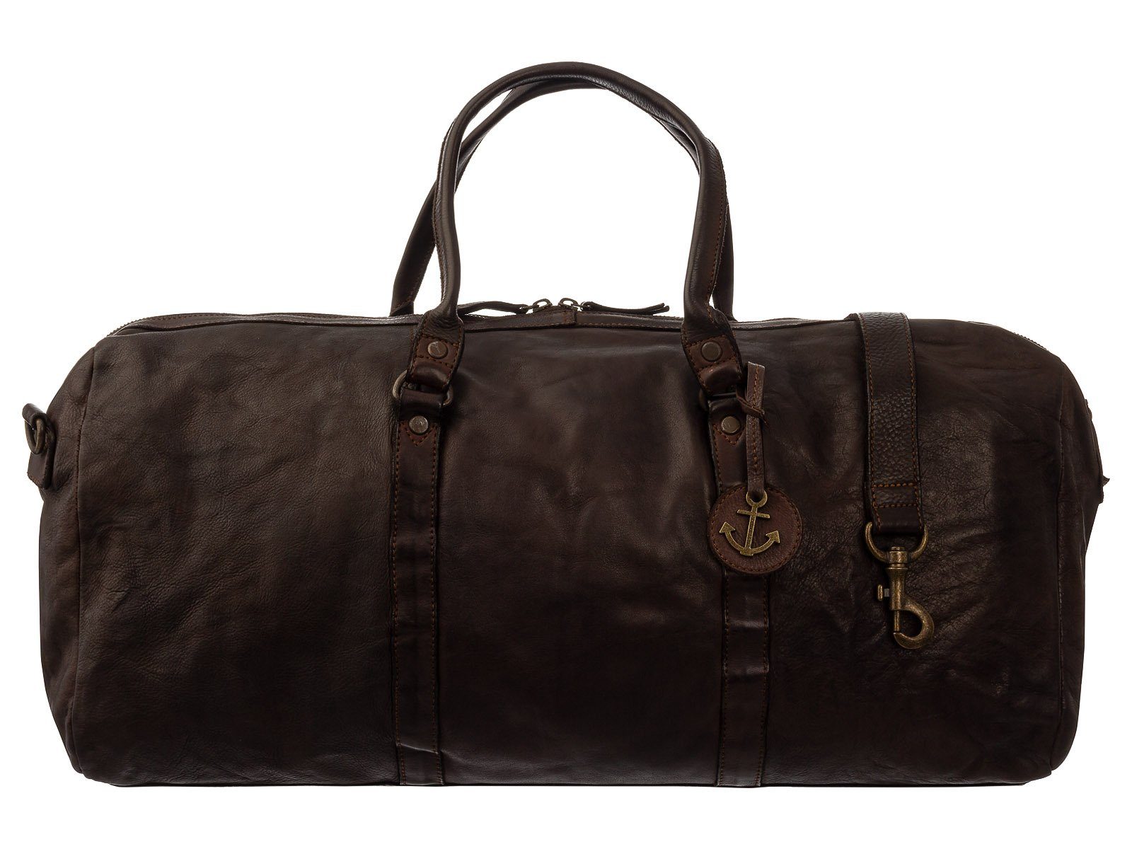 Weekender Weekender-Stye Reisetasche Darkbrown Jan Casual HARBOUR 2nd Cool (1-tlg), Ankeranhänger