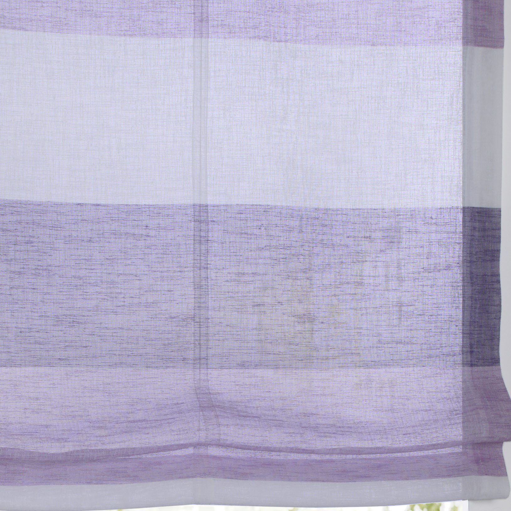 Kutti Raffrollo Marit, mit Hakenaufhängung, ohne Bohren, halbtransparent, Polyester, Hakenaufhängung