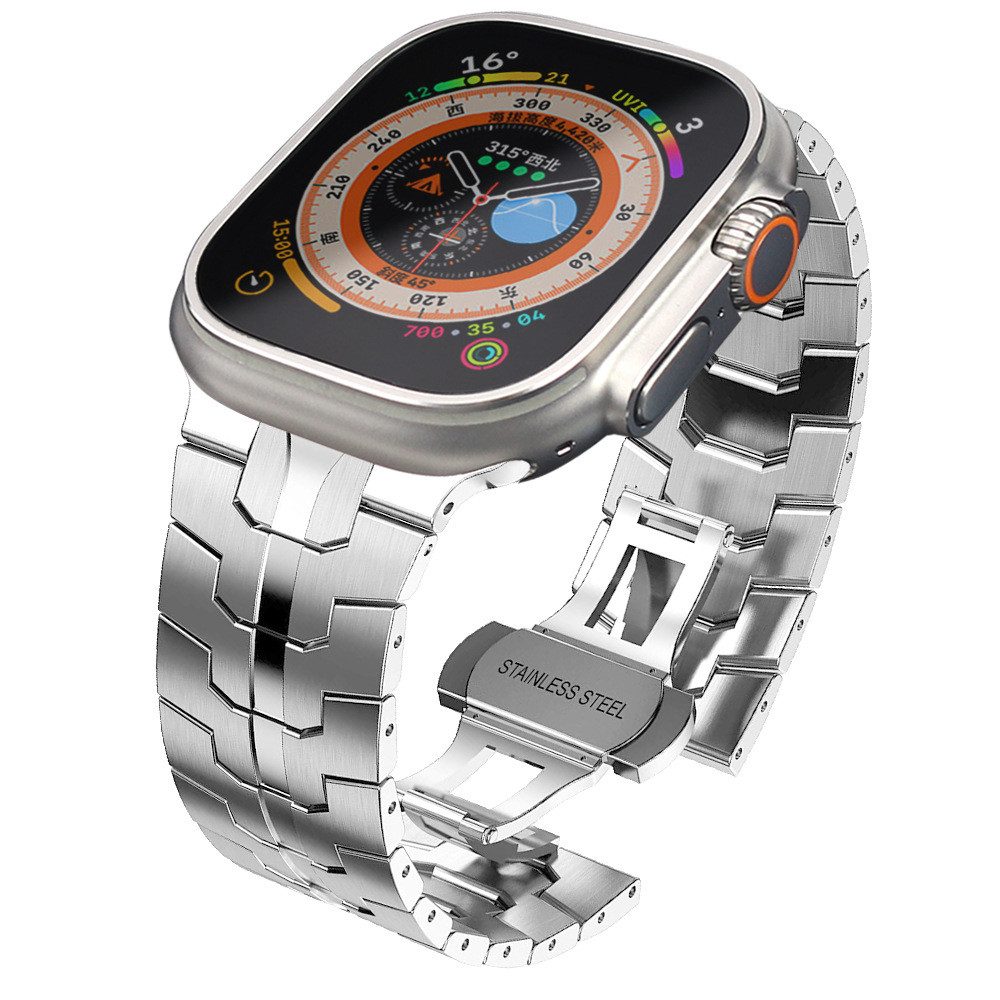 ELANOX Smartwatch-Armband Edelstahl Armband für Apple Watch 5 6 7 8 9 ultra günstig online kaufen