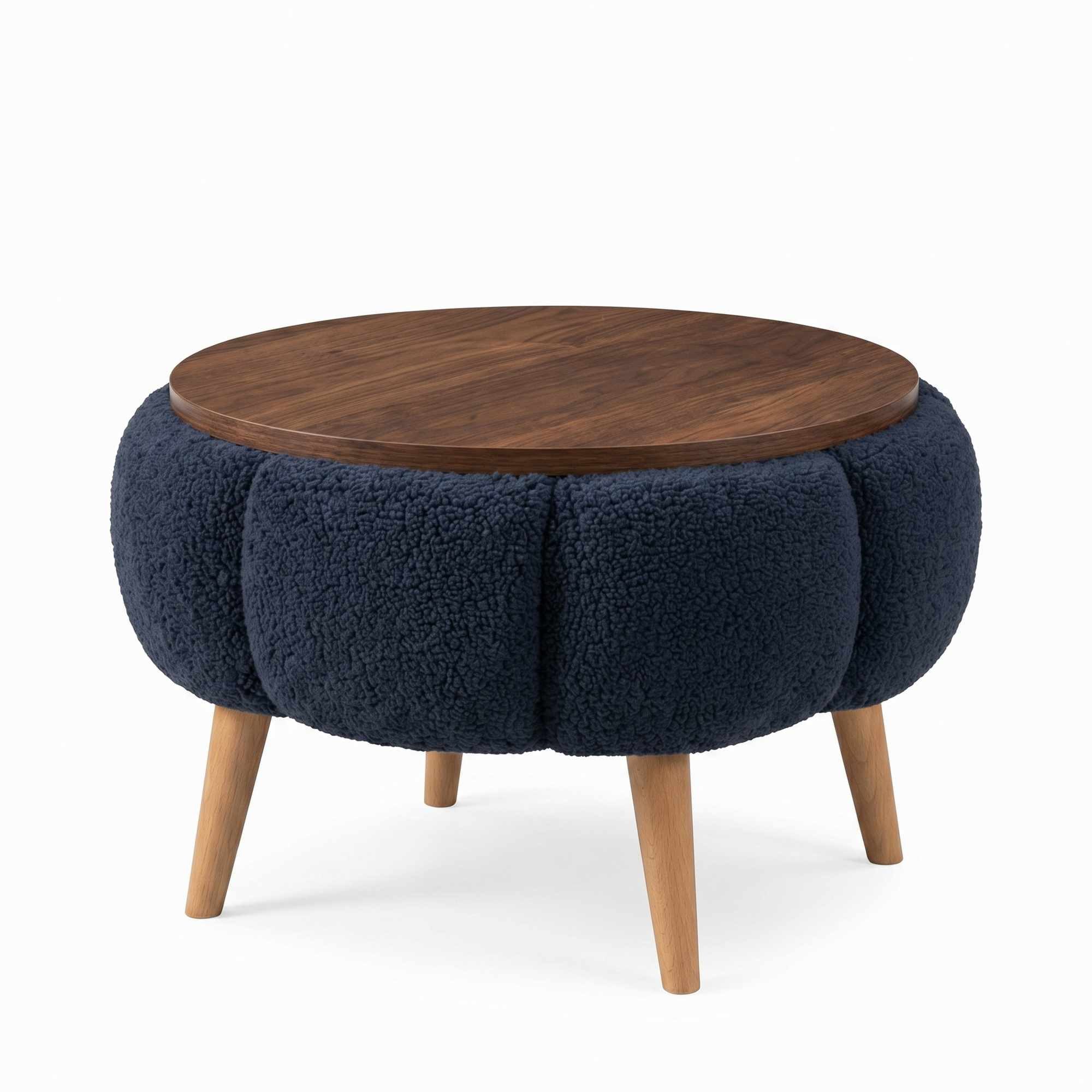 Skye Decor Beistelltisch Papatya (1-St), Eschenholz, Rund, 45 cm Durchmesser