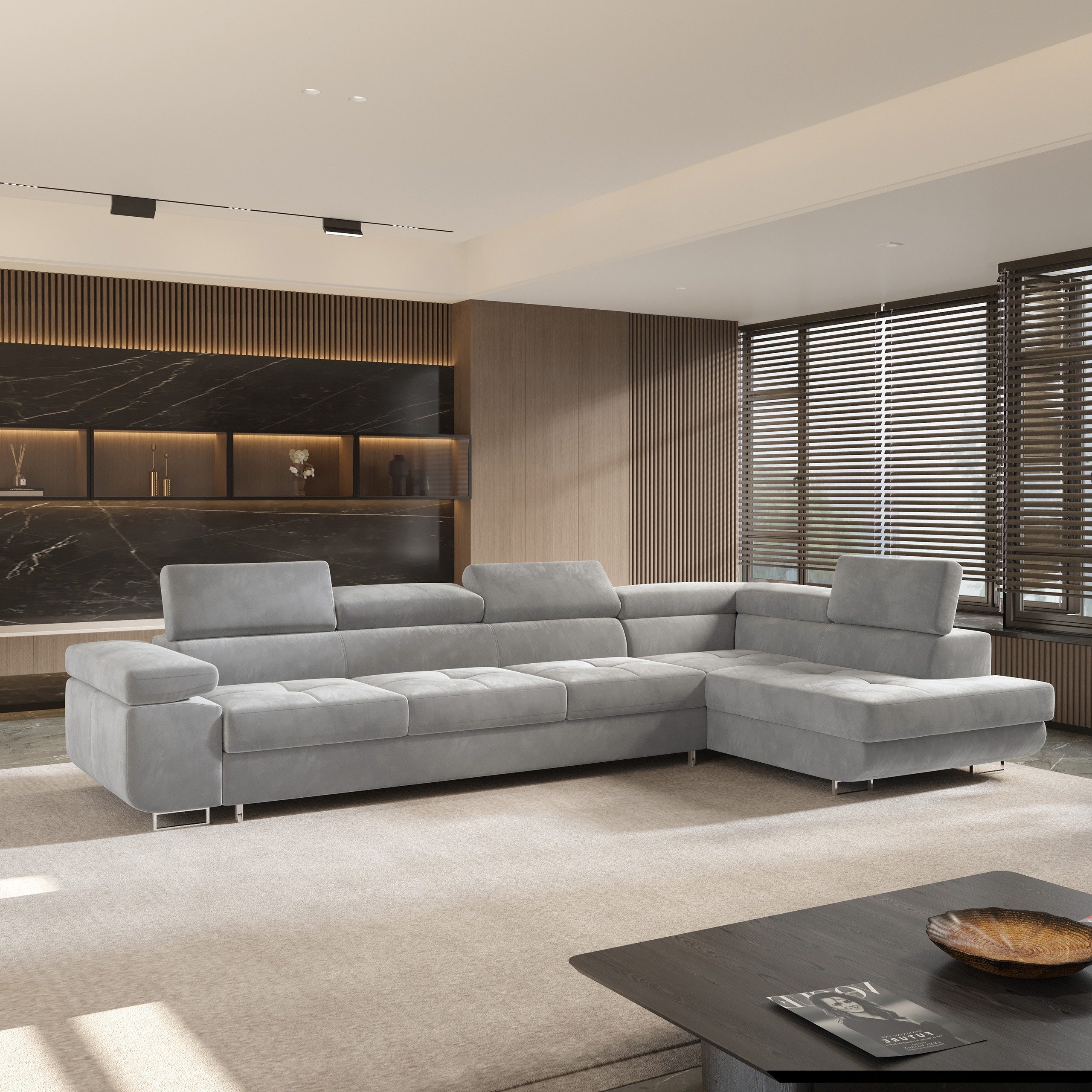 Masseno Ecksofa VICENTE mit Schlaffunktion L-Form, günstig online kaufen