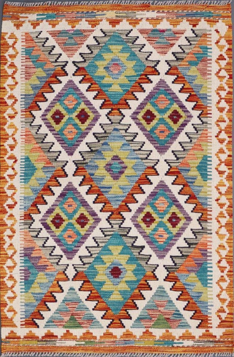 Orientteppich Kelim Afghan 80x126 Handgewebter Orientteppich, Nain Trading, rechteckig, Höhe: 3 mm | Kurzflor-Teppiche