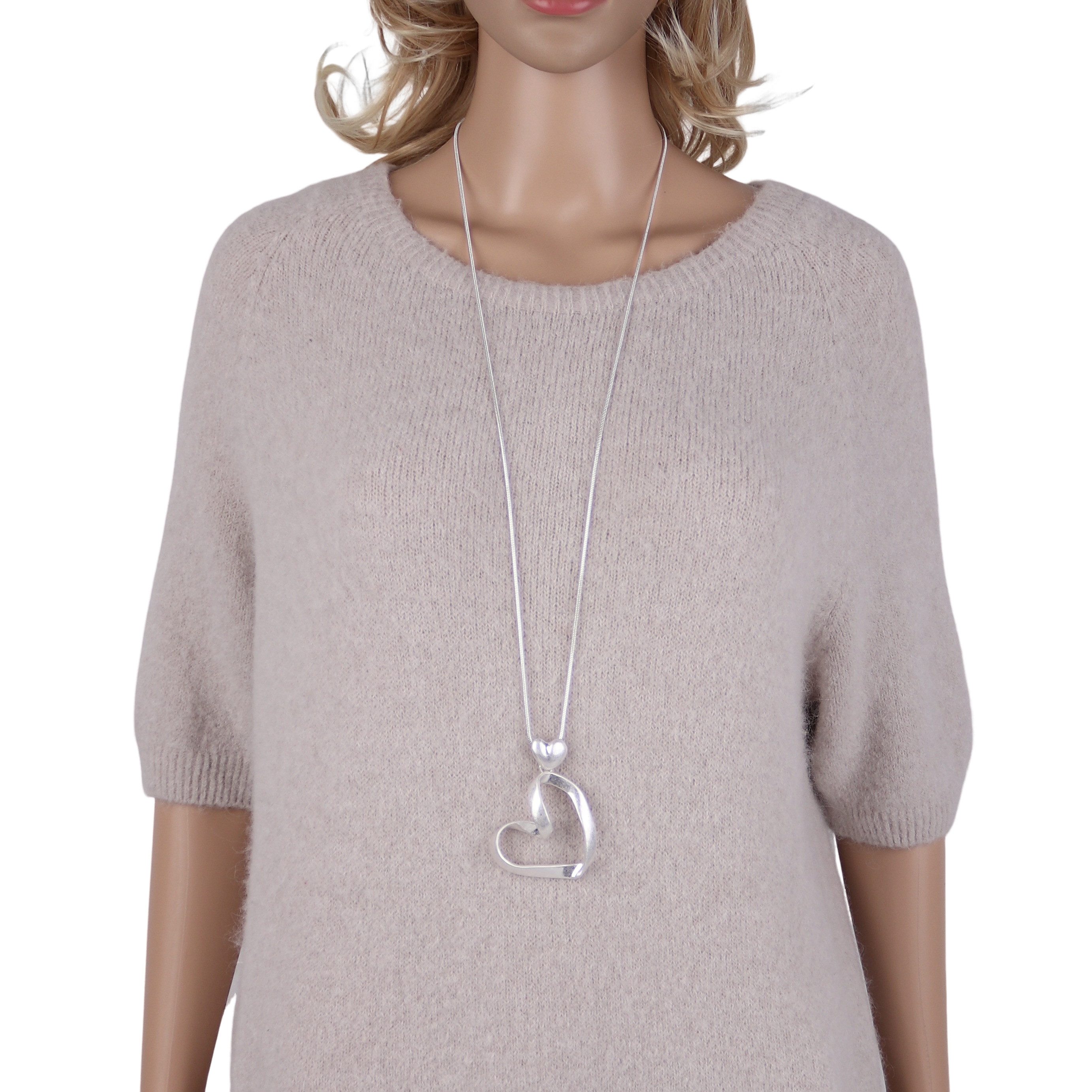 MIRROSI Lange Kette Damen Halskette mit elegantem Anhänger aus Metall ca.90 günstig online kaufen