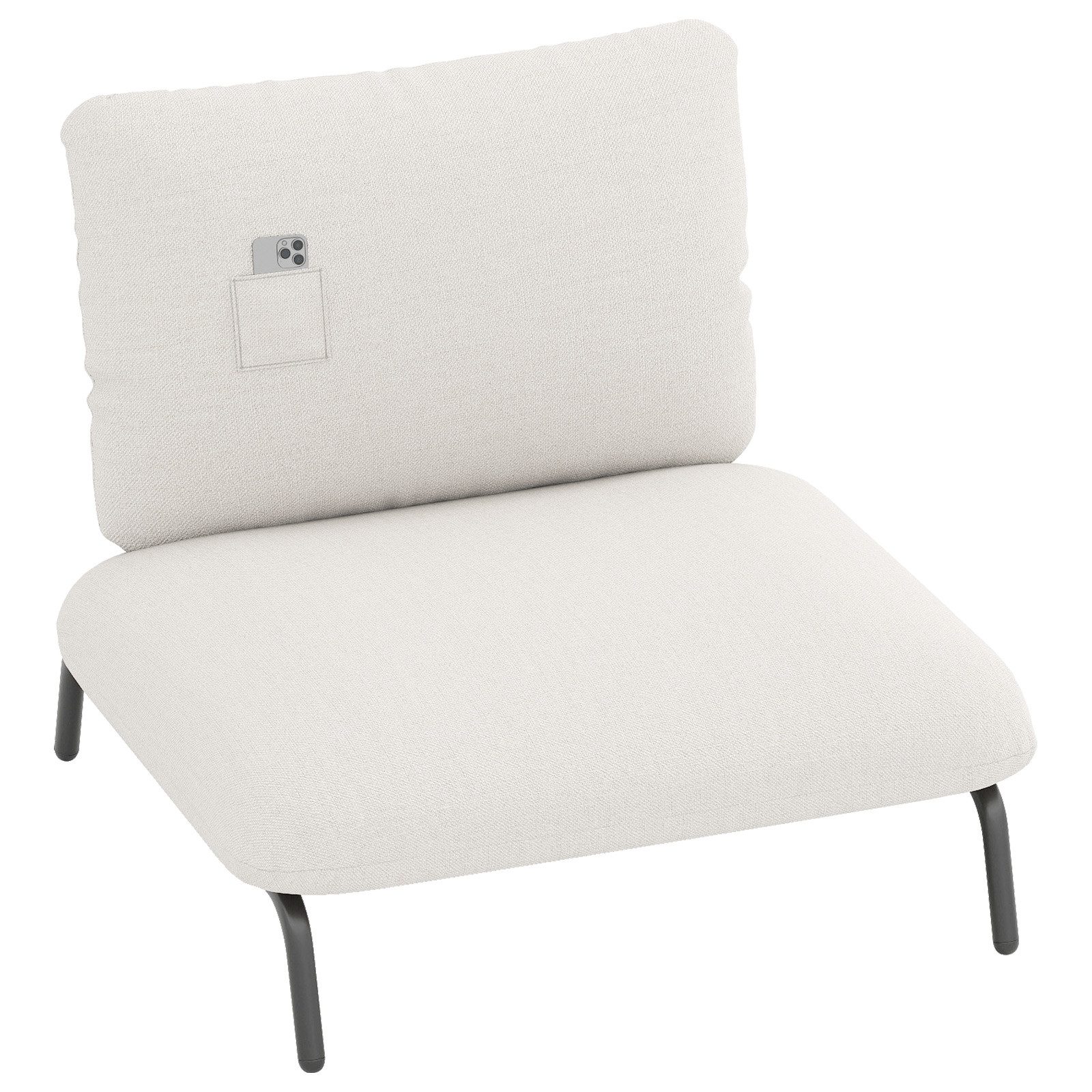 COSTWAY Relaxsessel, Loungesessel mit tiefem Sitz, gepolstert, 250 kg