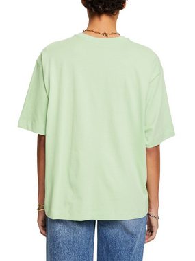 Esprit T-Shirt Logo-T-Shirt mit Rundhalsausschnitt (1-tlg)