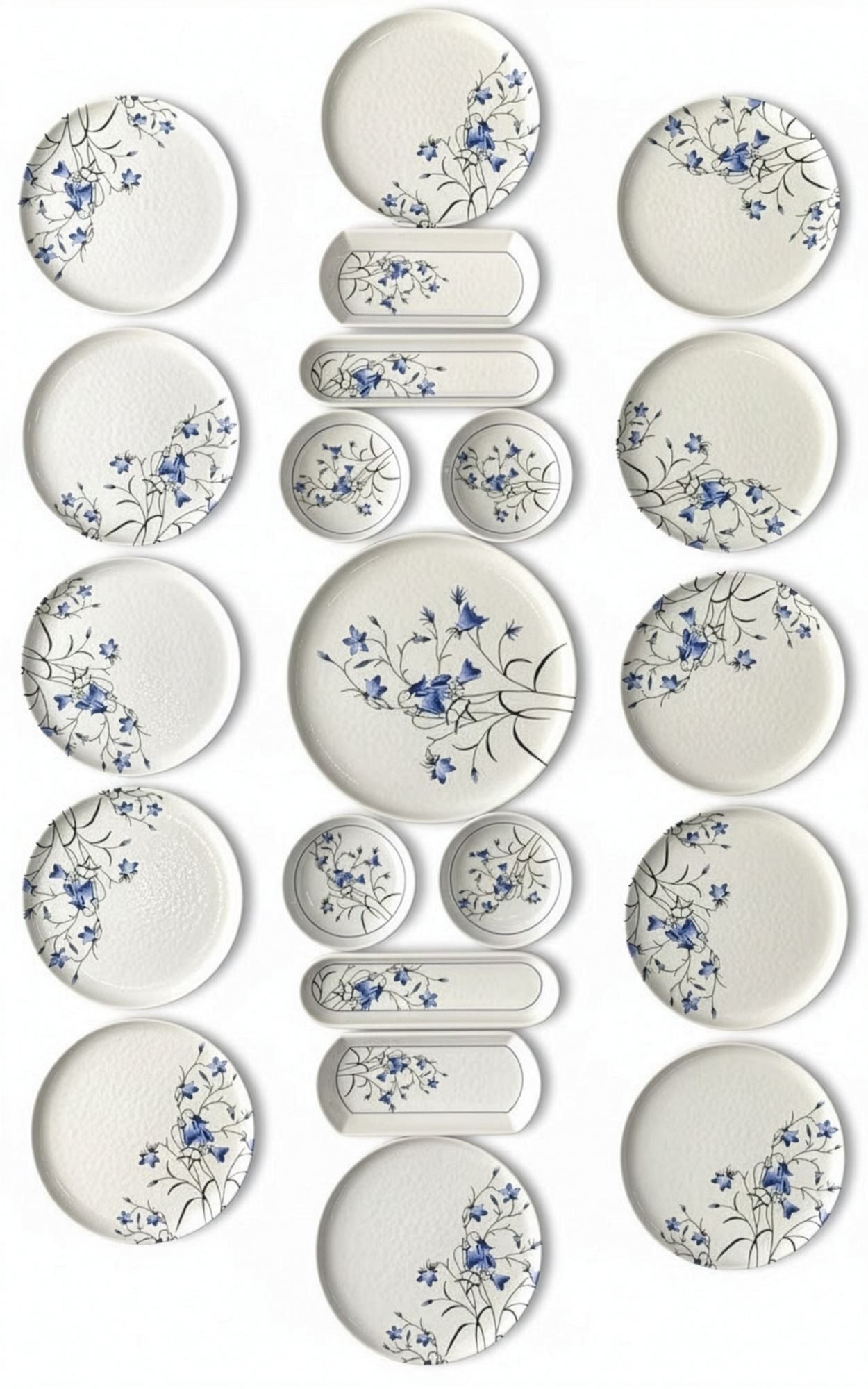 Hermia Concept Geschirr-Set (21-tlg), 12 Personen, Keramik, 12 Personen geeignet, Spülmaschinengeeignet