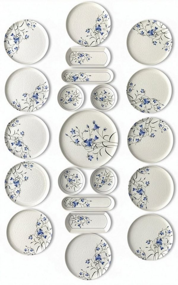 Hermia Concept Geschirr-Set (21-tlg), 12 Personen, Keramik, 12 Personen geeignet, Spülmaschinengeeignet