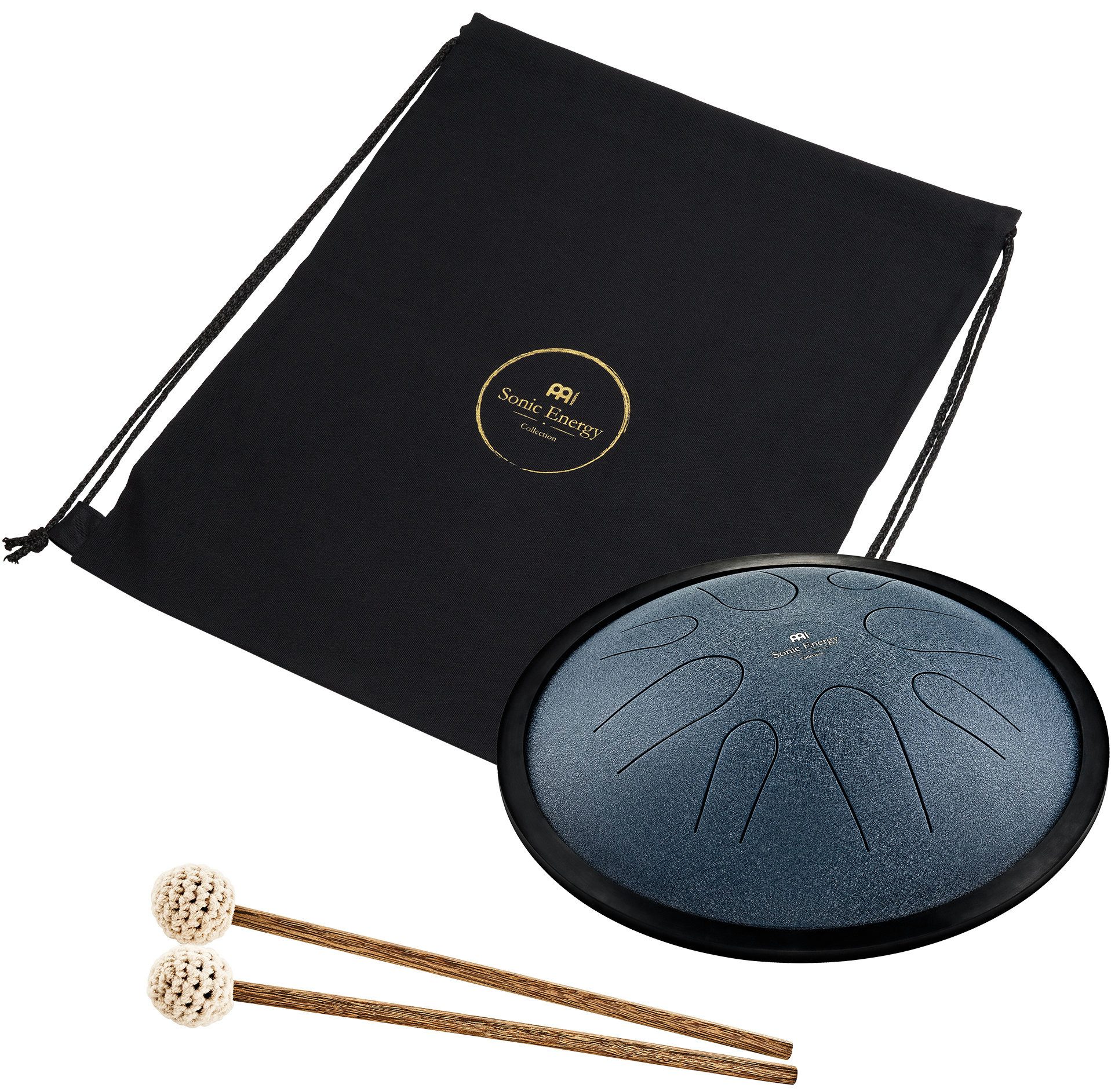 Meinl Sonic Energy Steel Tongue Drum Kompakte Steel Tongue Drum mit 432 Hz Stimmung Marineblau, Vorgestimmte C-Moll Tonleiter, 432 Hz Stimmung für harmonischen Klang