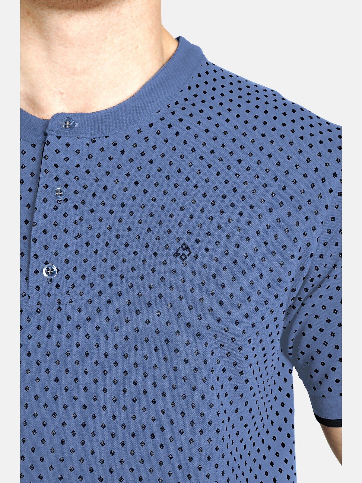 COLIN DUKE T-Shirt Rautendesign Charles hellblau in minimal Colby
