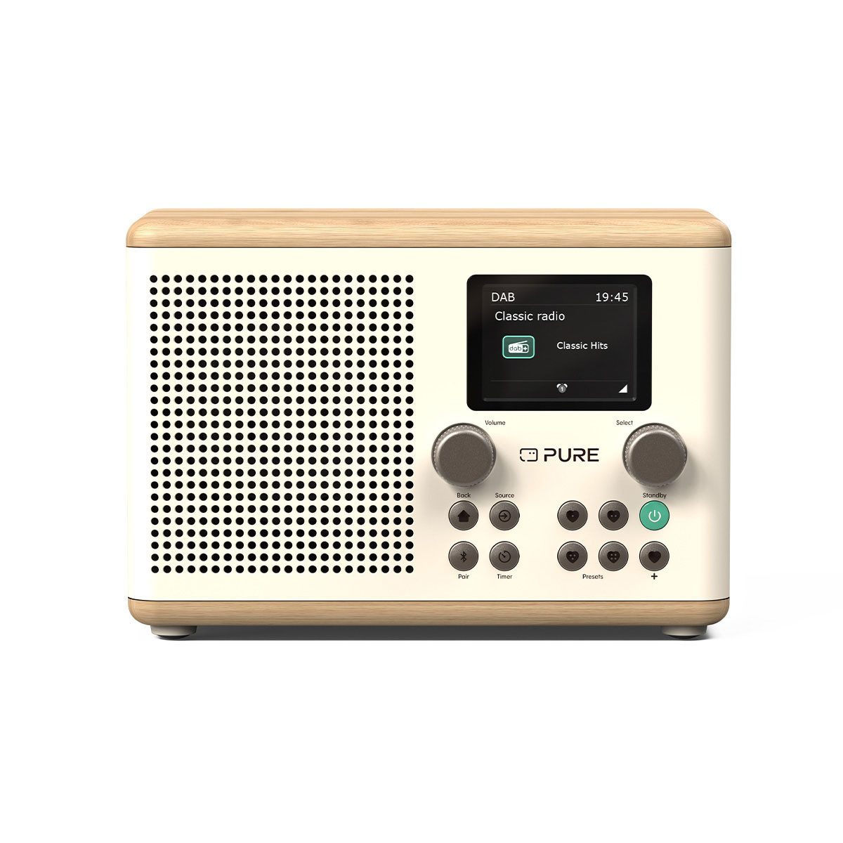 Pure Classic H4 Digitalradio (DAB) (Digitalradio (DAB), FM-Tuner, UKW mit RDS, 10 W)