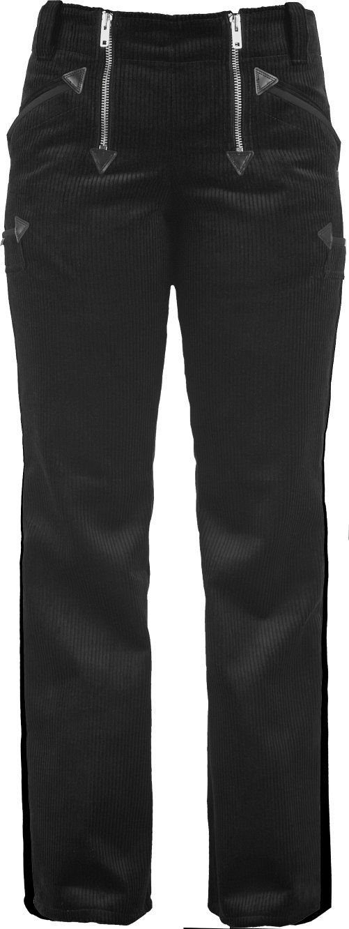 JOB Arbeitshose Damen-Zunfthose ANJA Trenkercord schwarz gerade Form