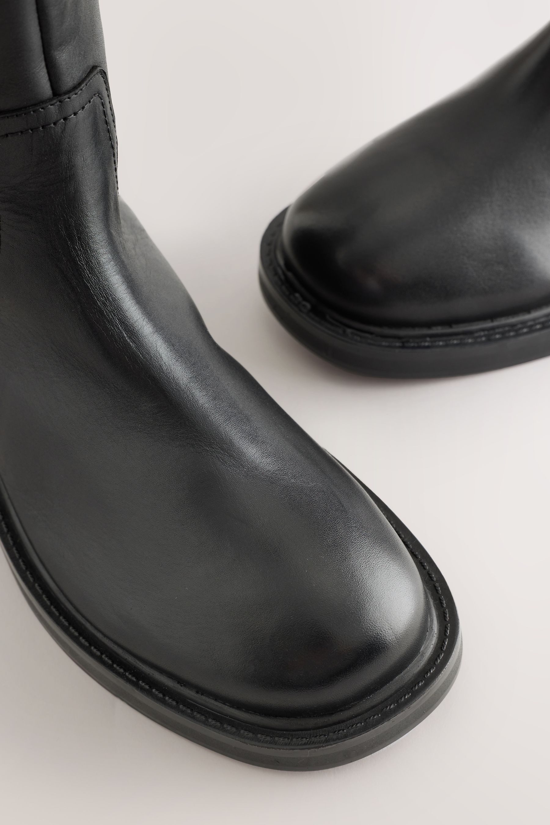 Next Forever Comfort® Kniehohe, klobige Lederstiefel günstig online kaufen