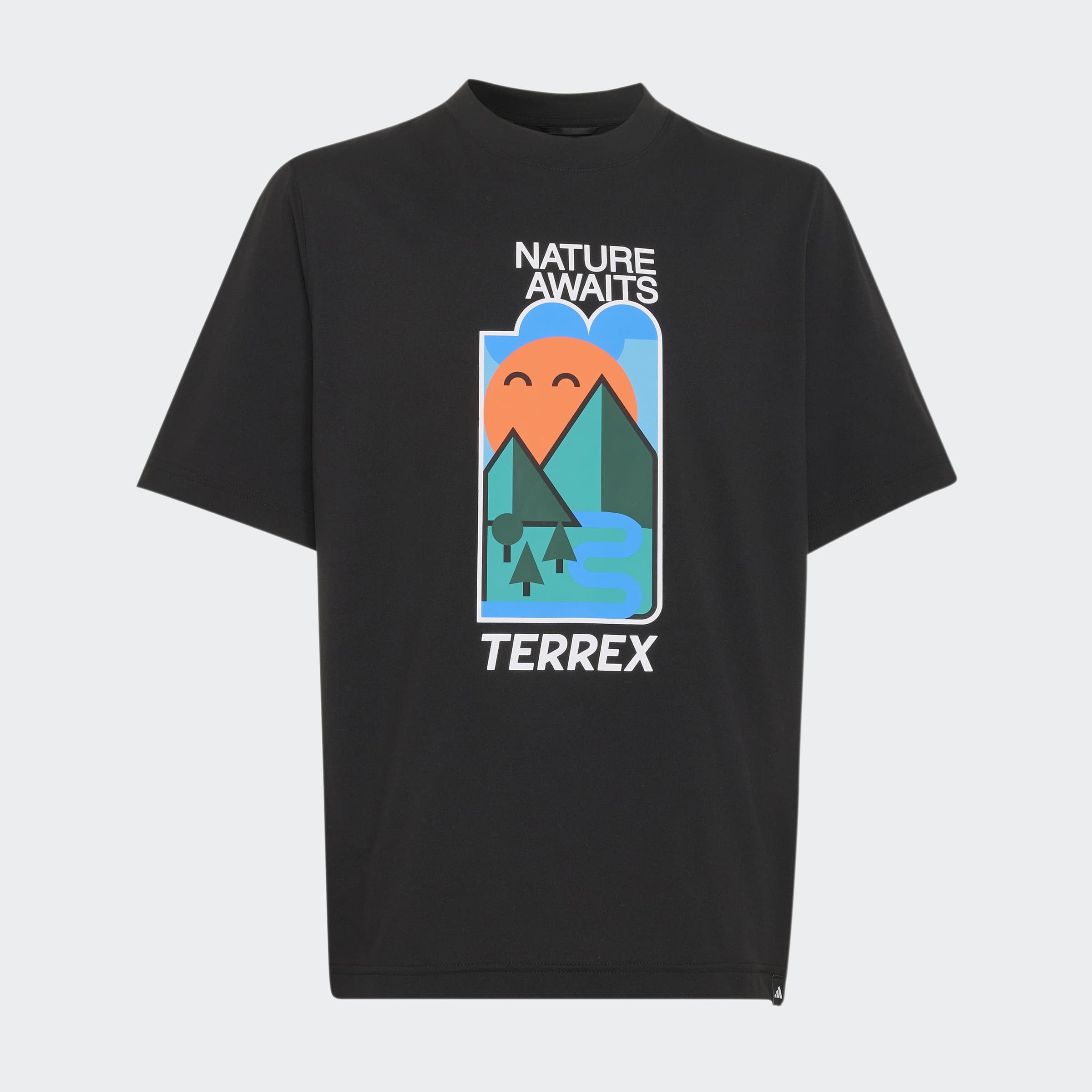 adidas TERREX Funktionsshirt KIDS XPLORIC GRAPHIC TECH mit climacool® Technologie, Kurzarm, ohne Verschluss, für Kinder