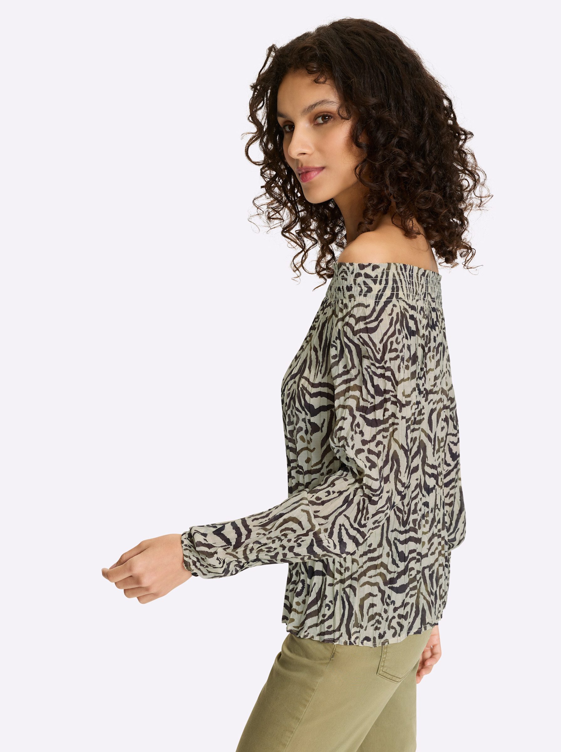 heine Klassische Bluse Druckbluse 3/4-Arm
