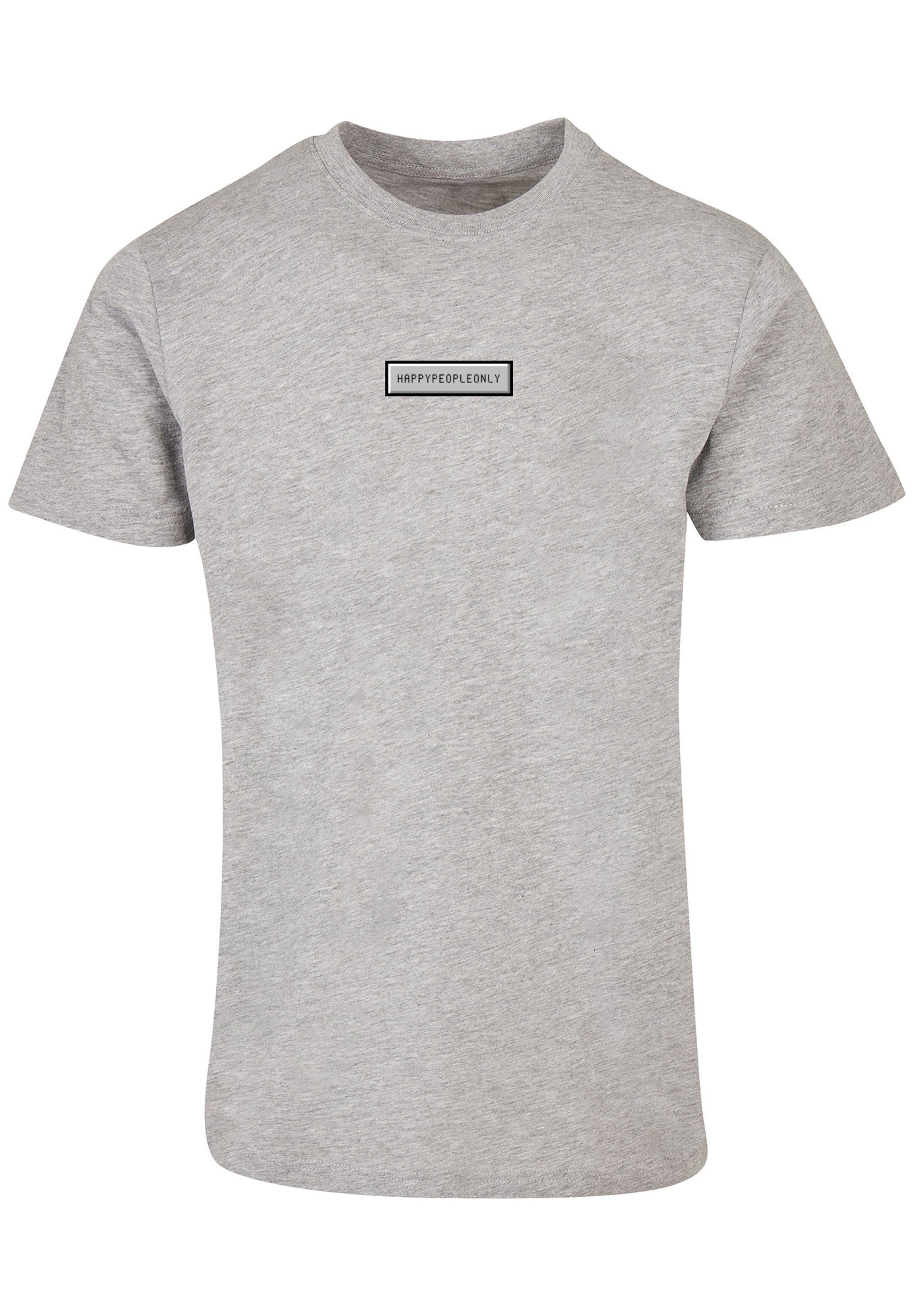 F4NT4STIC T-Shirt Happy grey Only heather Good Print Vibes People
