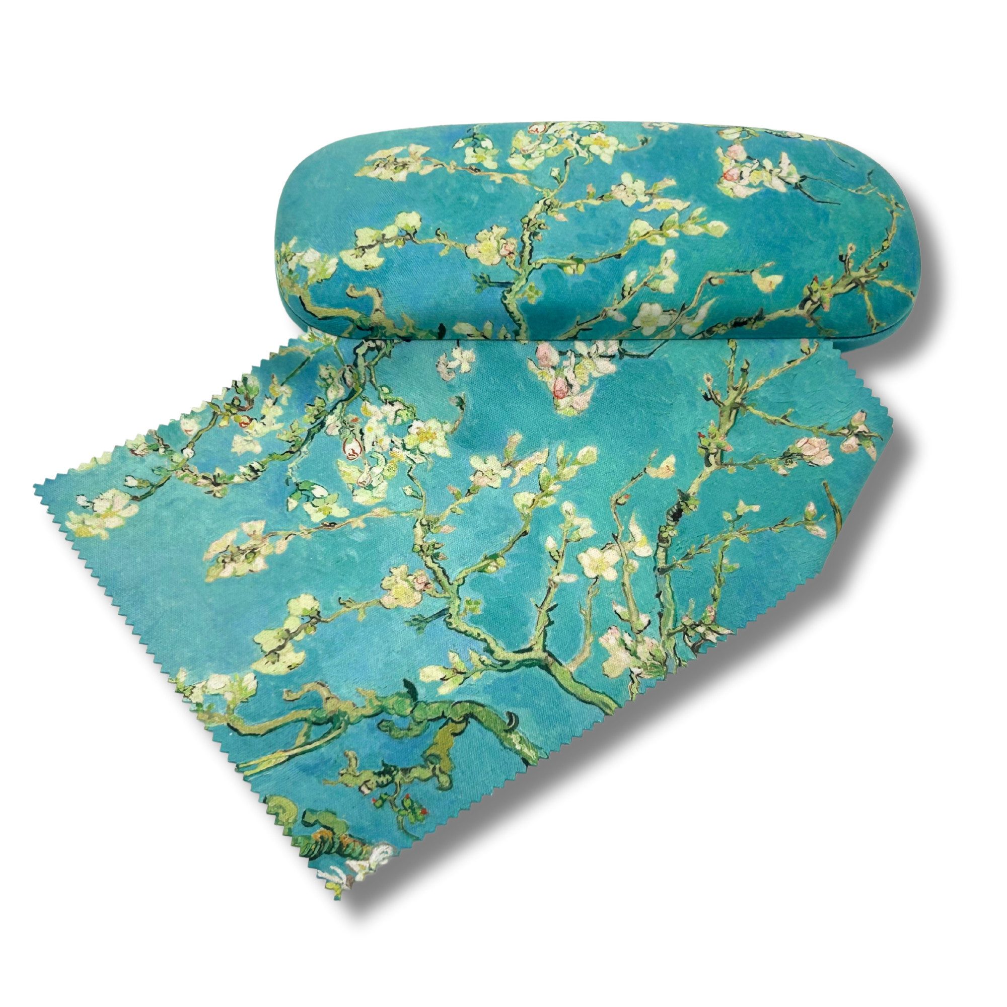 Fridolin Brillenetui Brillenetui Hardcase mit Stoffbezug und Reinigungstuch aus Mikrofaser