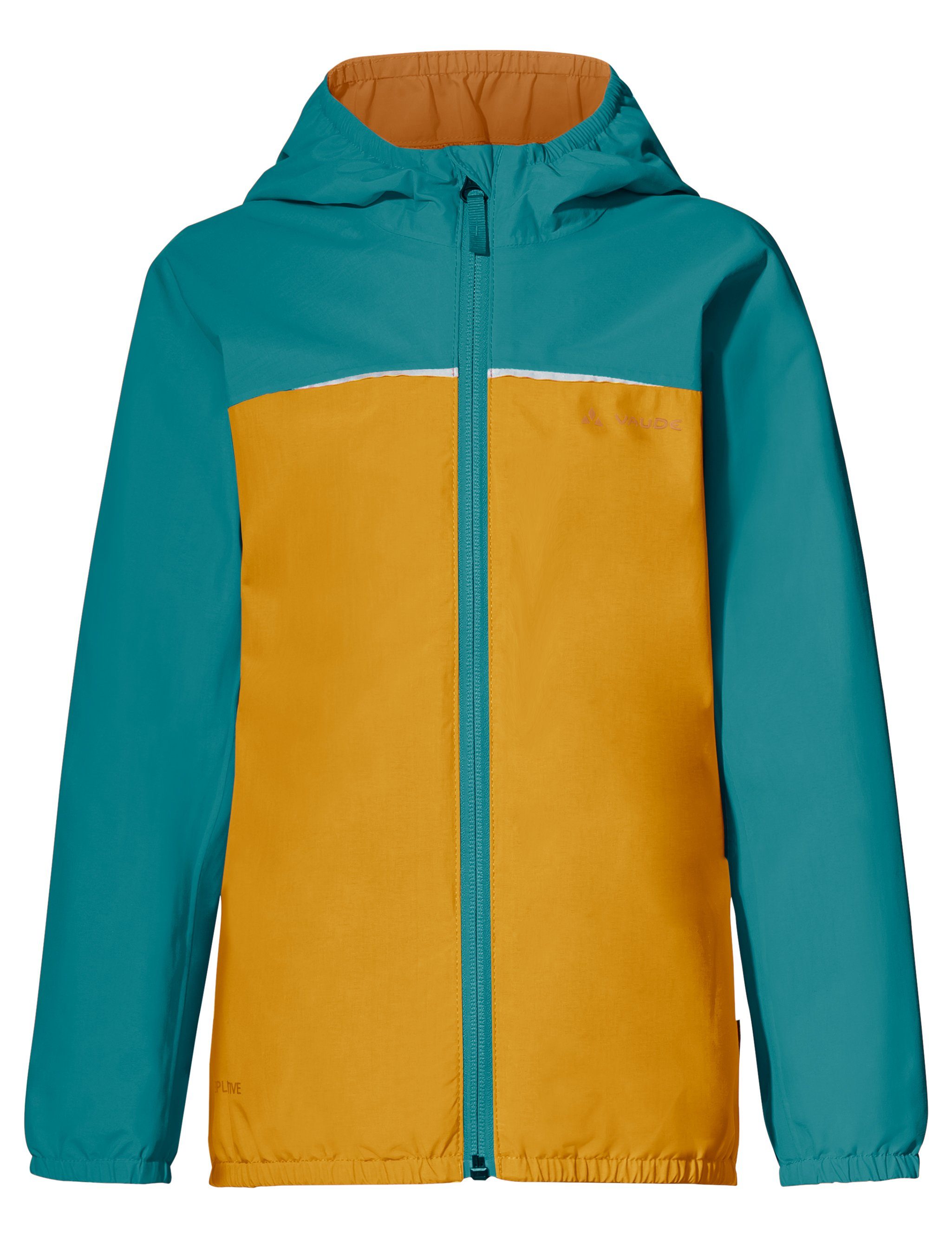 burnt VAUDE II Jacket (1-St) Kids Outdoorjacke kompensiert yellow Klimaneutral Turaco