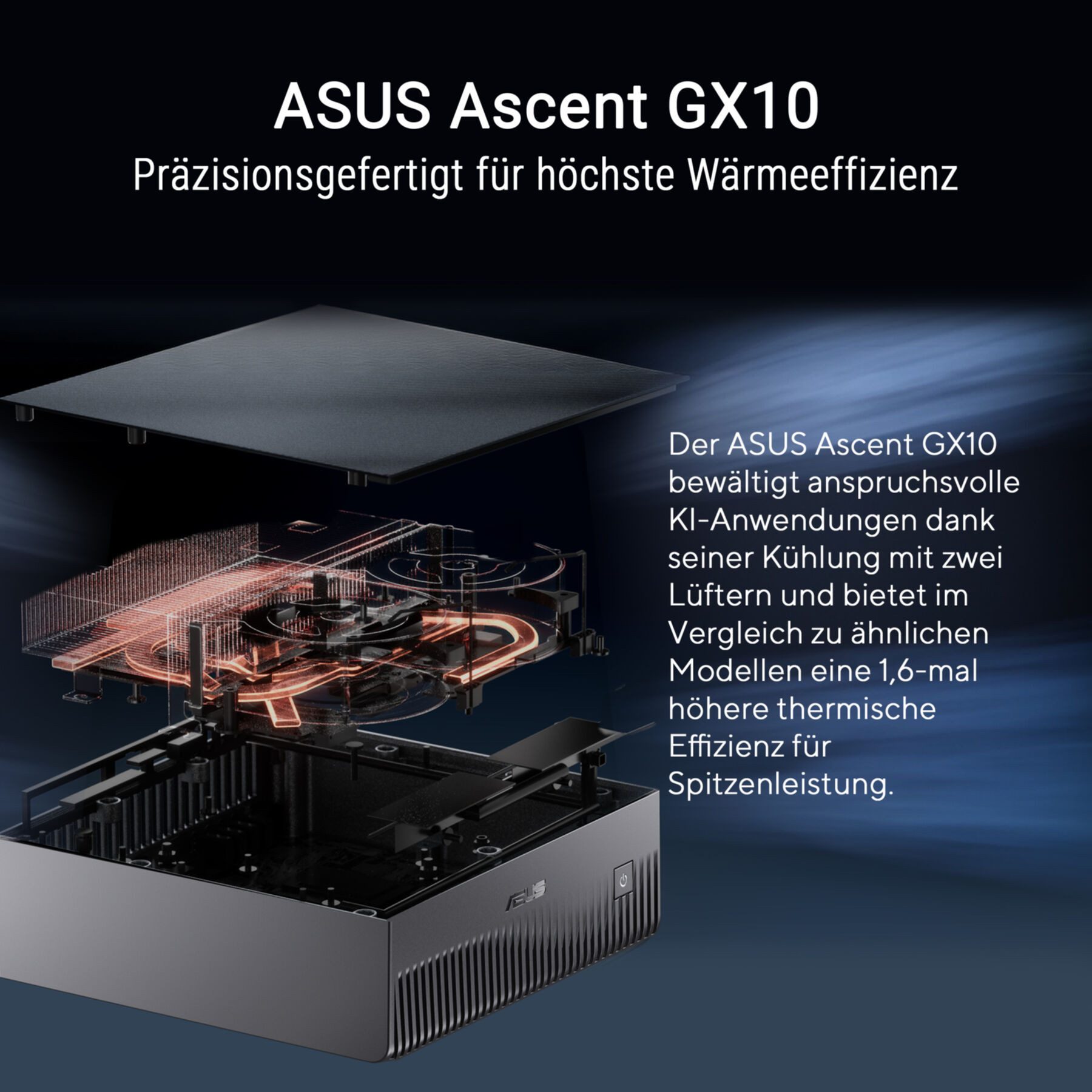 Asus ASUS Ascent GX10-GG0026BN 2TB KI Supercomputer (NVIDIA GB10 Grace Blac Mini-PC (0 GB SSD, WLAN)