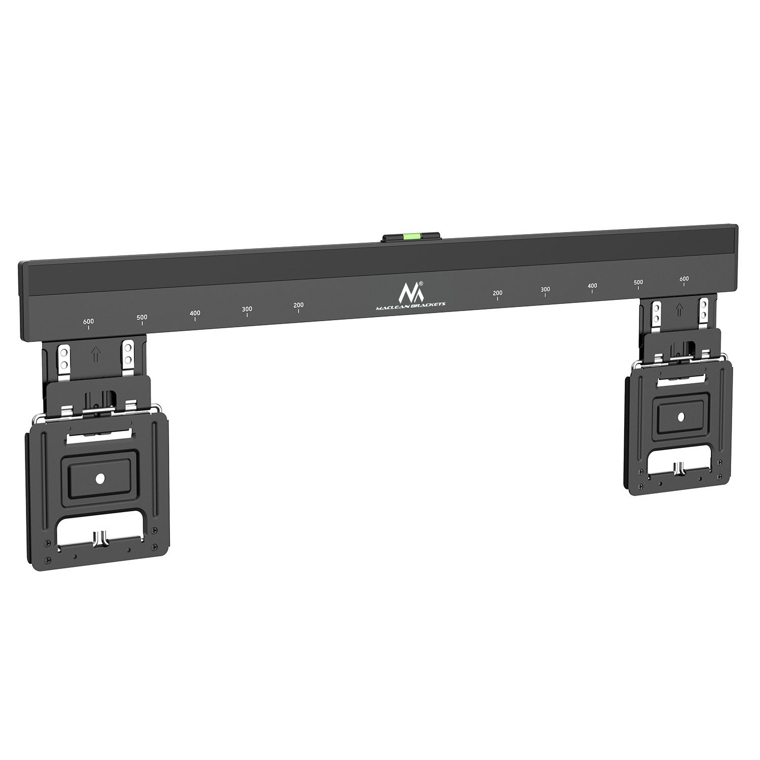 Maclean TV-Wandhalterung MC-481 37–80 Zoll ultraflach bis 75 kg, (bis 80,00 Zoll, VESA 600x400, feste Flachhalterung für LED OLED QLED TVs)