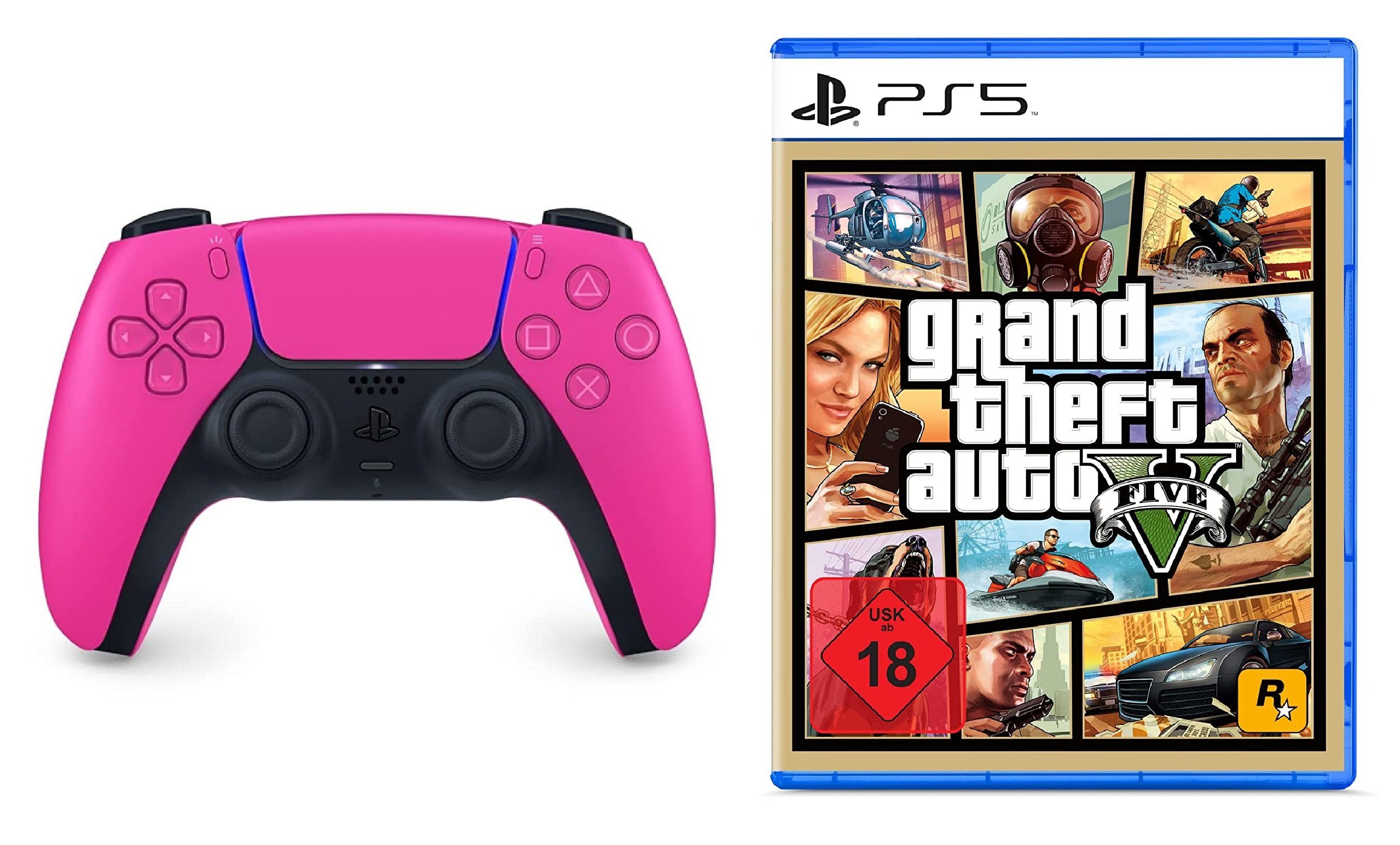 Playstation 5 Controller + GTA V PS5 Spiel - PlayStation 5-Controller