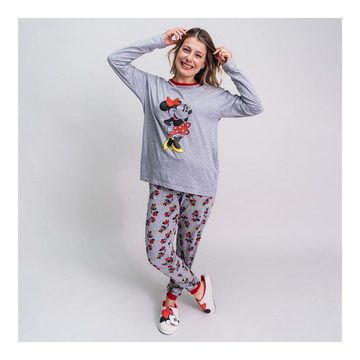 Disney Minnie Mouse Pyjama XS Damen Langarm Pyjama 2 Teiler Schlafanzug Nachtwäsche Mickey Mouse