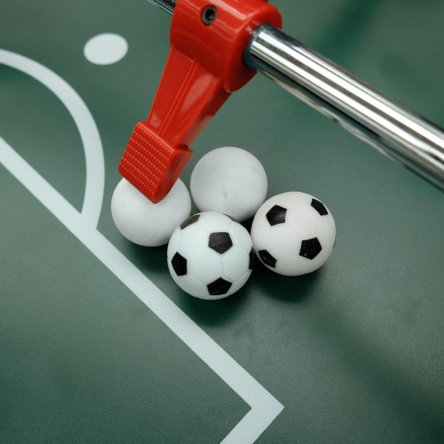 Carromco Kickertisch Stadium-XT - Profi Tischkicker für Erwachsene, 142x75x87,5 cm, Stabiler Korpus, Stahlstangen