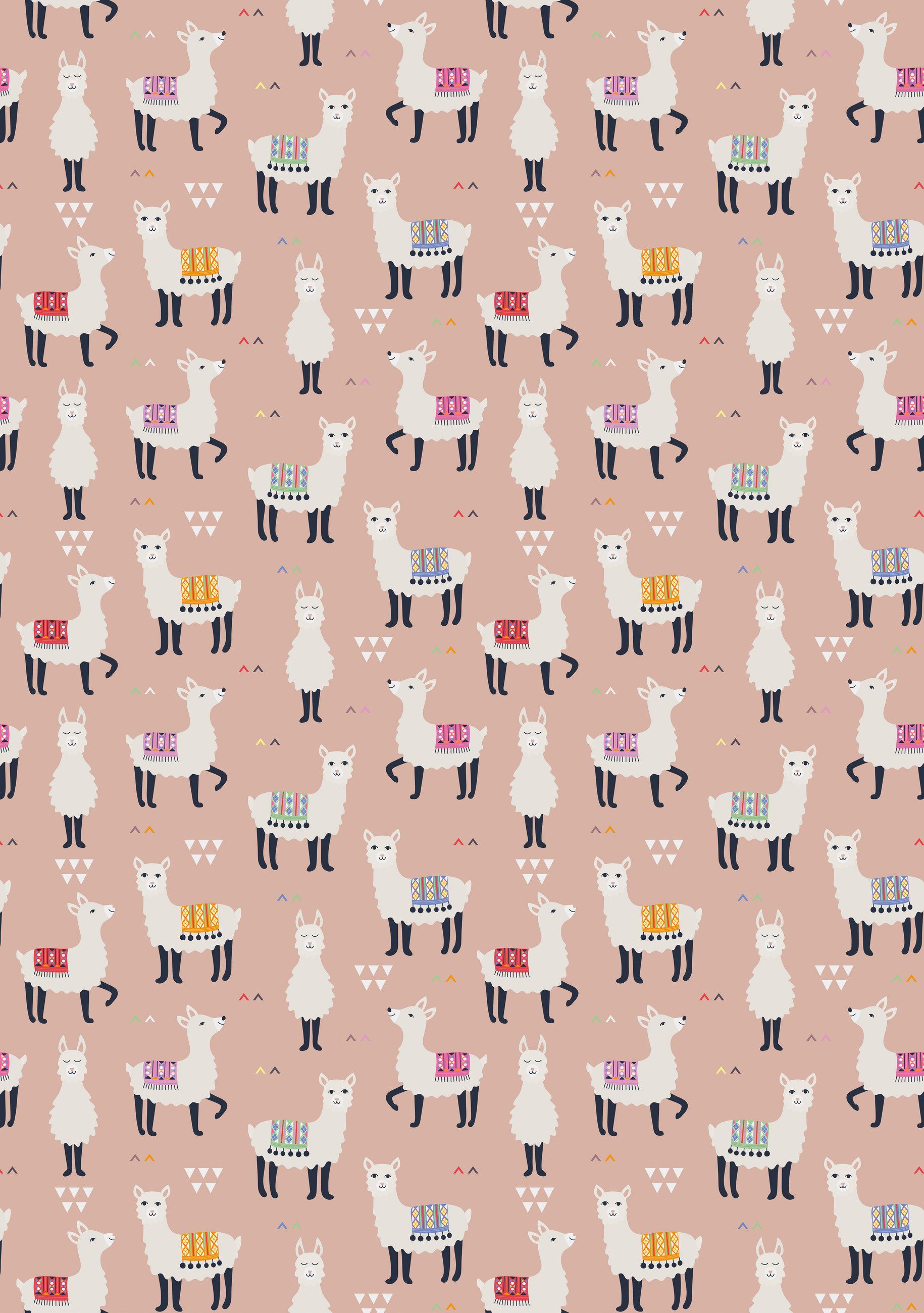 Fototapete Lama in Rosa, Roomblush - RB344