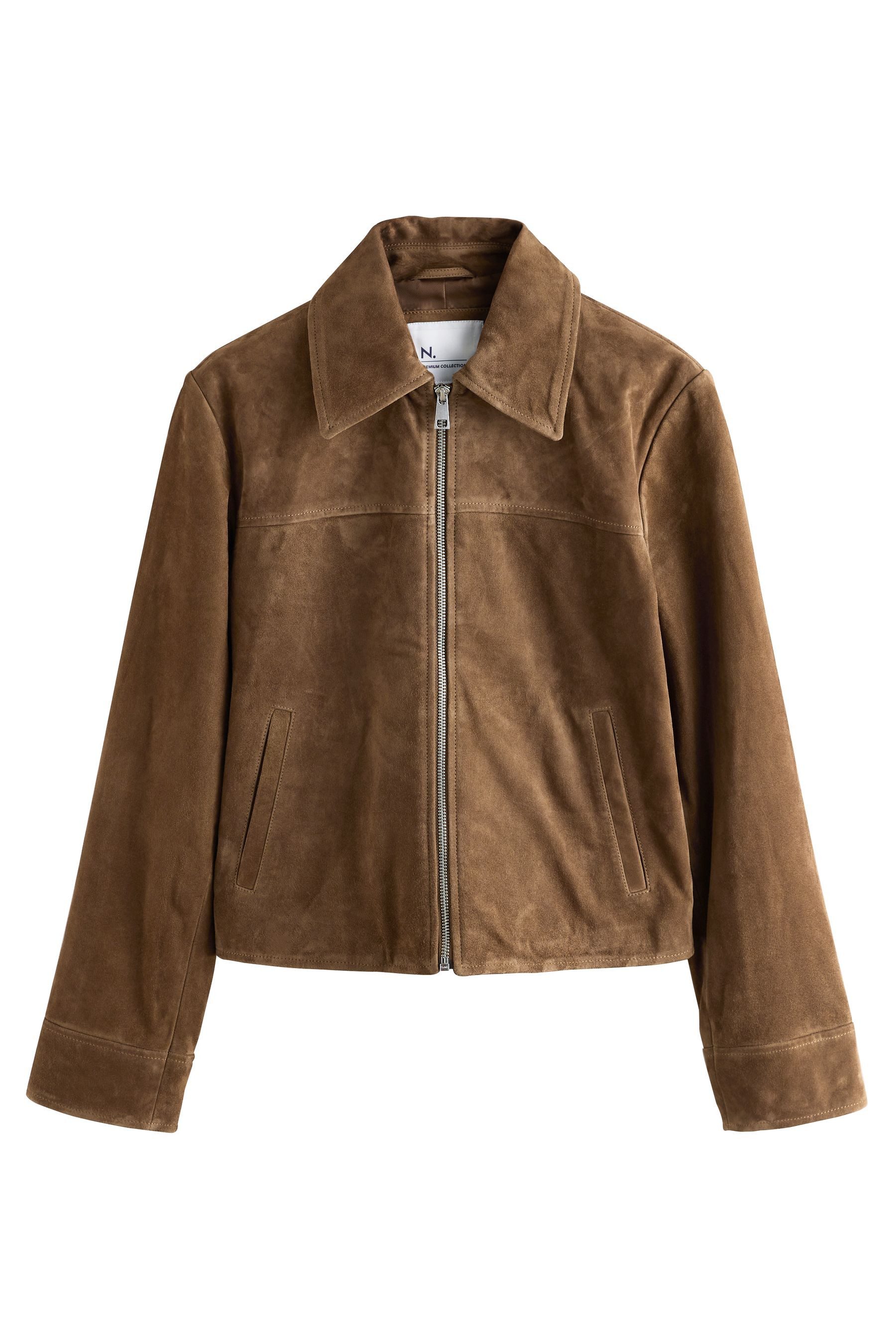 Next Lederjacke N. Premium Jacke aus echtem Veloursleder (1-St)