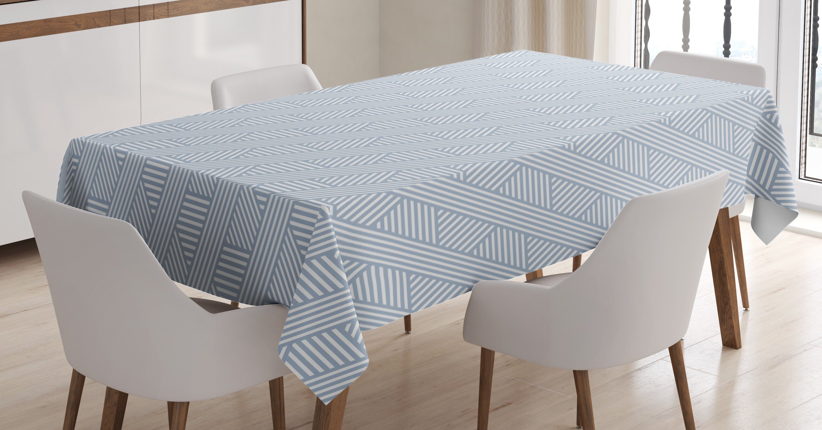 Abakuhaus Tischdecke Farbfest Waschbar Für den Außen Bereich geeignet Klare Farben, Streifen Diagonal Linien Muster