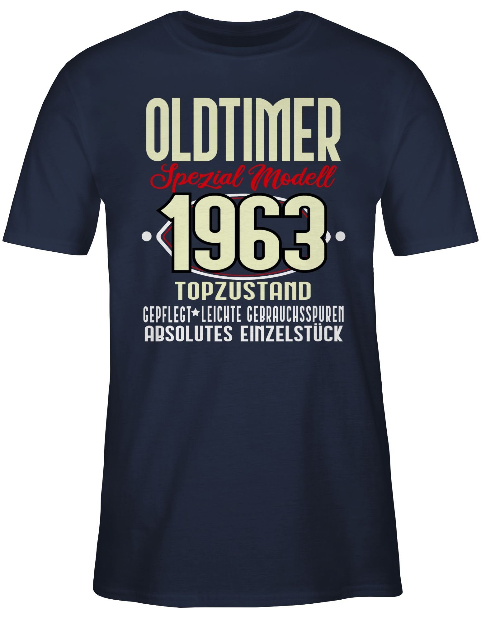 Oldtimer 2 Spezial 60. Sechzigster Shirtracer Modell I Geburtstag T-Shirt Navy 1963 Blau