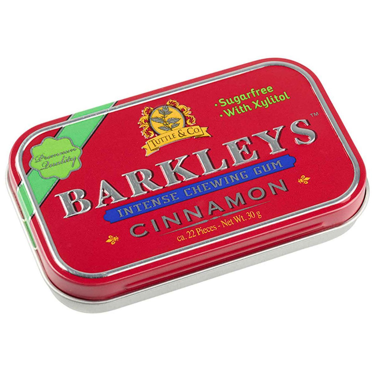 BARKLEYS Süßigkeit, Barkleys Intense Cinnamon Gum Kaugummi Dragees zuckerfrei 30g