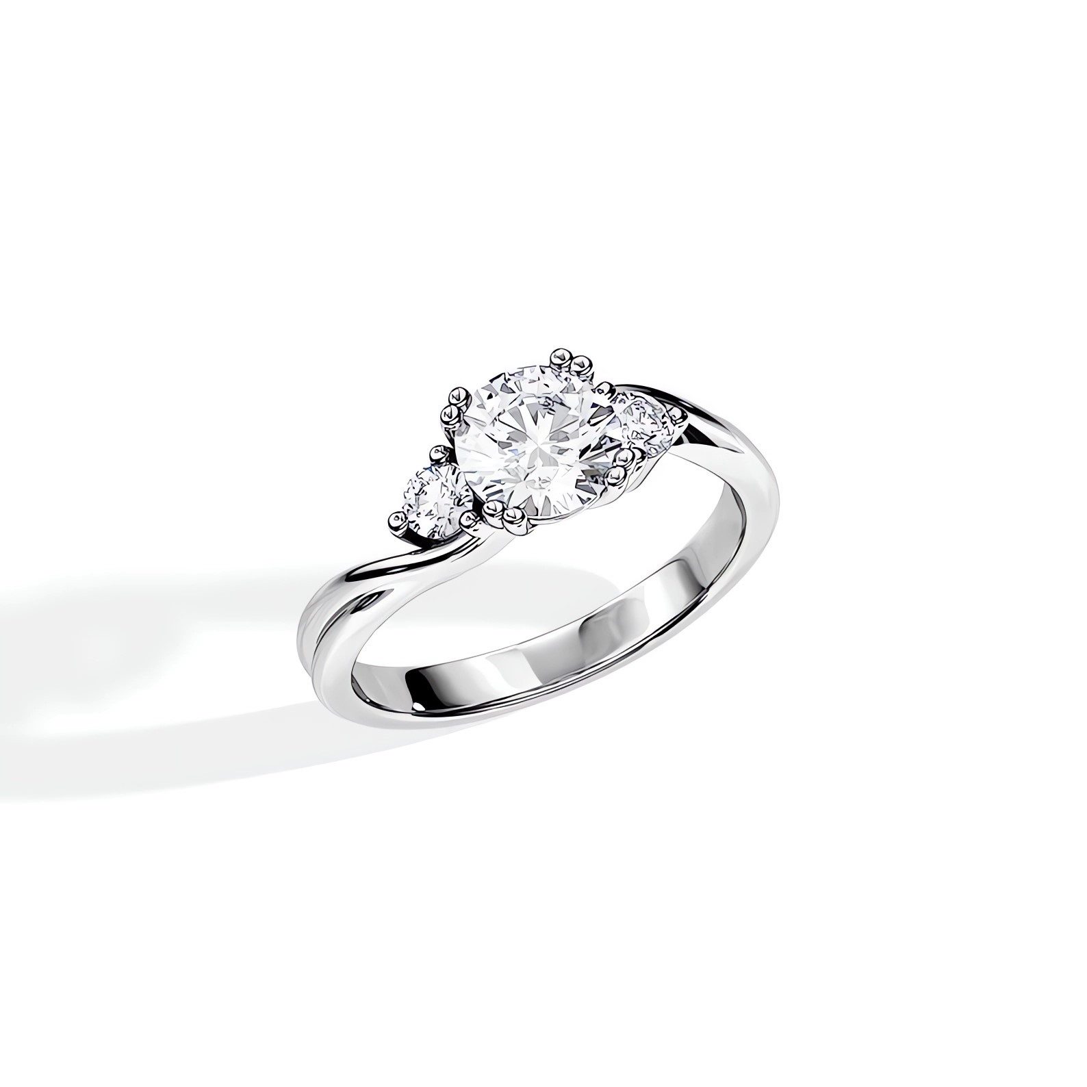 Jumpeak Diamantring Diamant ring damen,Dreistein-Ring,Verlobungs- und Eheri günstig online kaufen