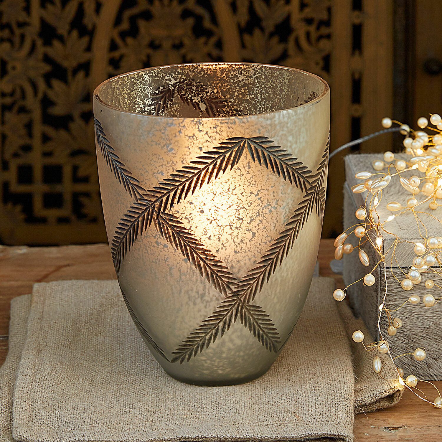 Mirabeau Windlicht Windlicht Porcielle antiksilber (kein Set, kein Set) günstig online kaufen