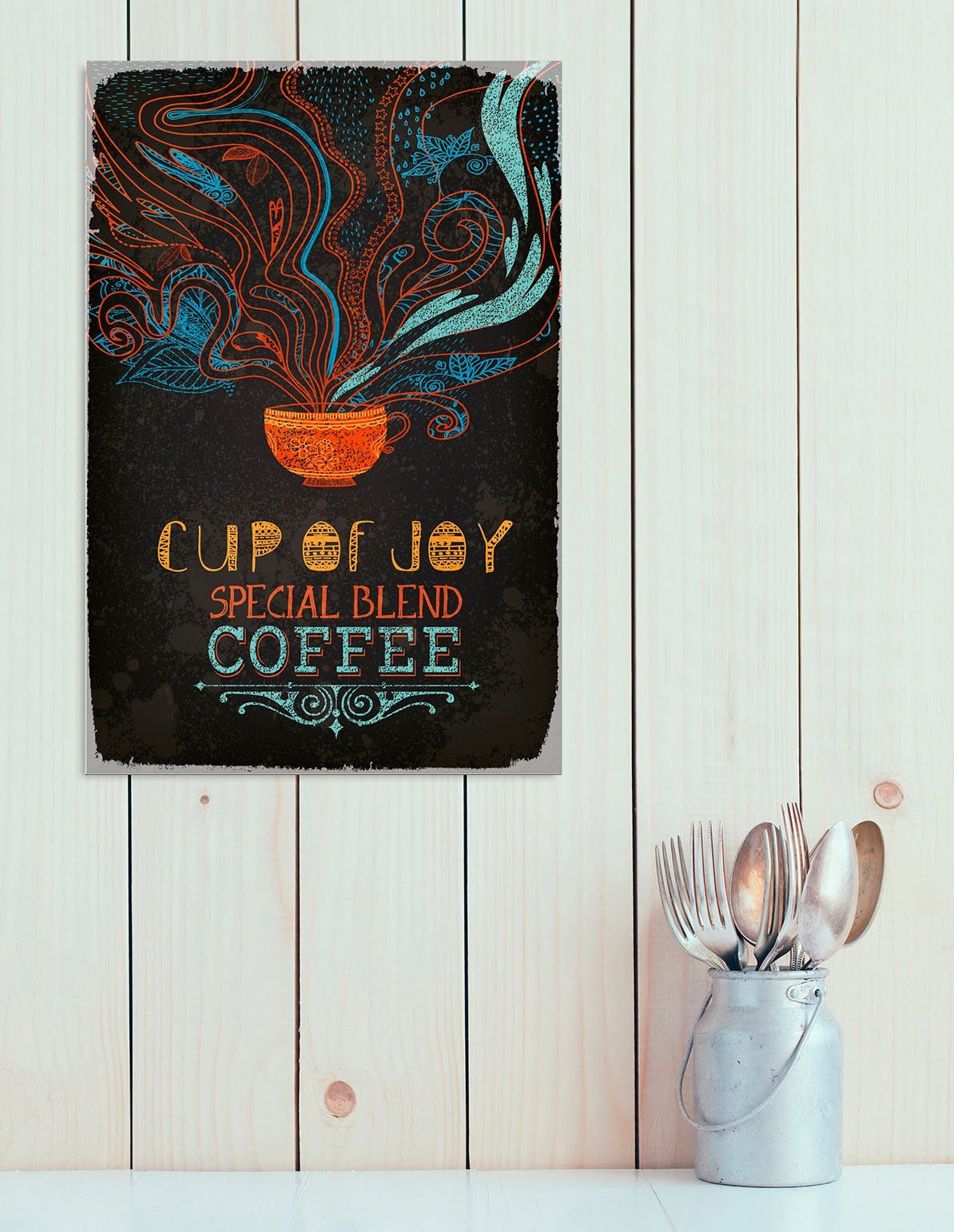 Metallbild Cup of Joy