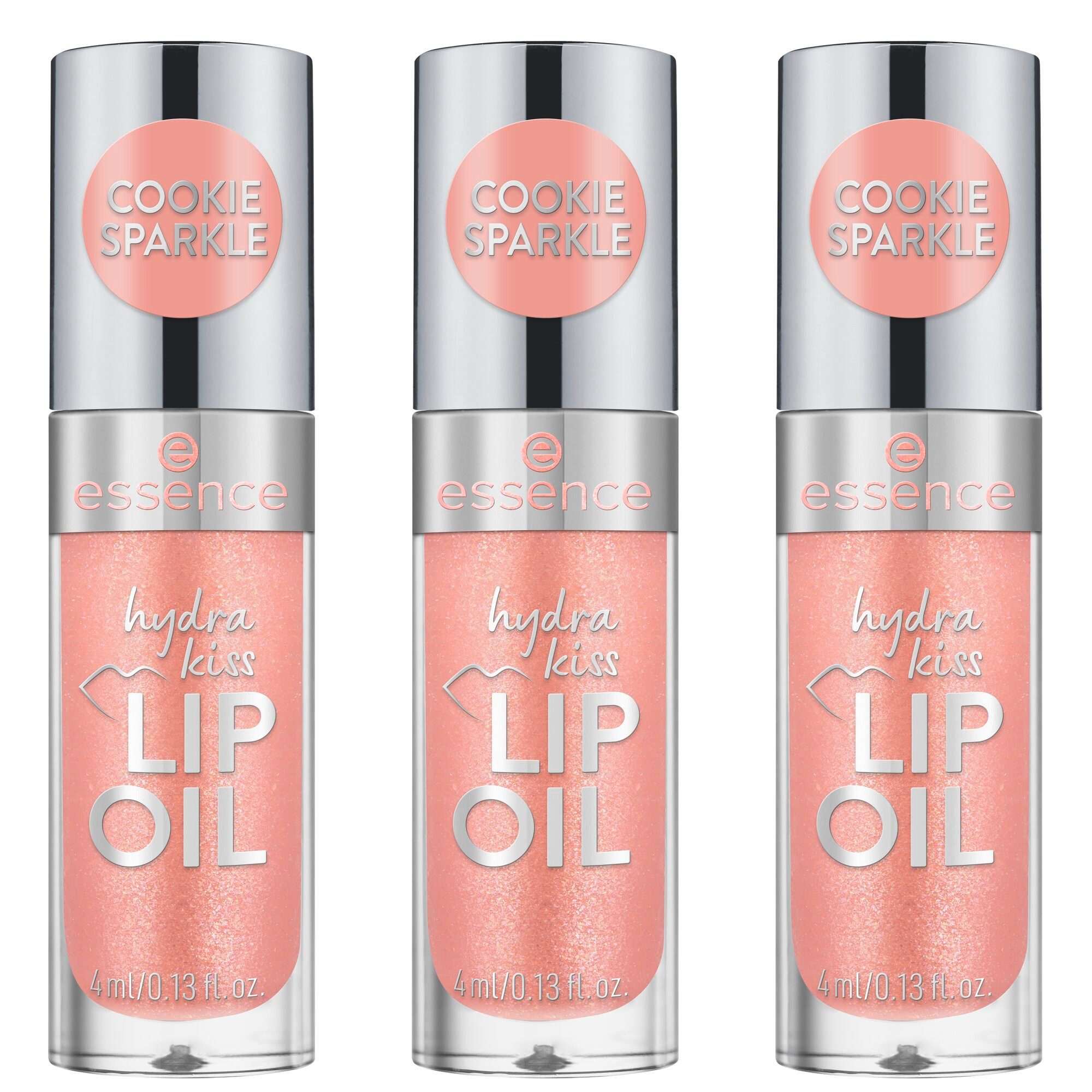 Essence Блиск для губ hydra kiss LIP OIL, 3-tlg., 3-tlg., glänzend, pflegend, feuchtigkeitsspendend