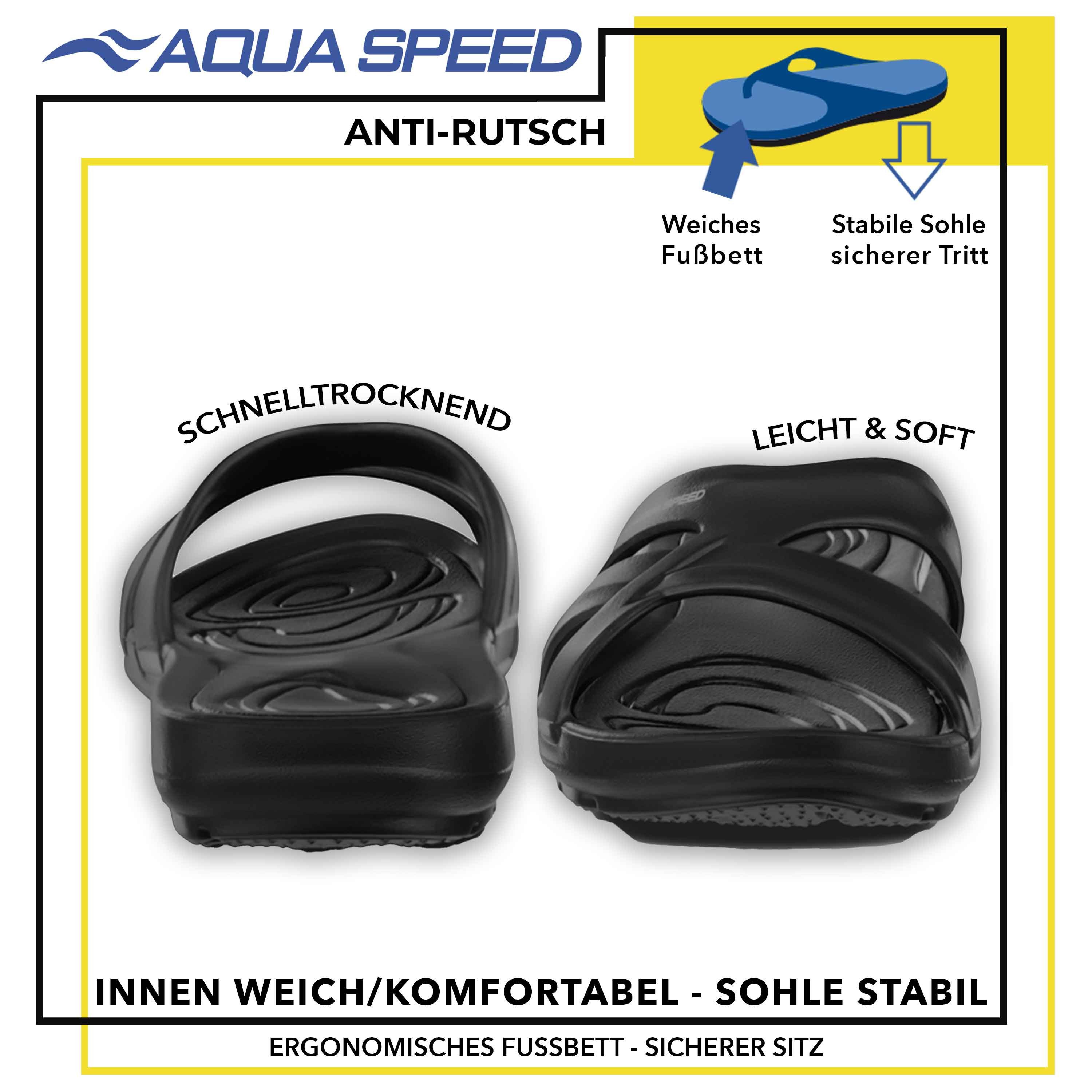 Aqua Speed Wohlfühlschuhe für Frauen – Für Pool, Reise & Entspannung Gr. 39 Badepantolette (Mikrofaser-Slipper für Spa & Wellness – Komfort & Hygiene) Sanft zur Haut – Wellnessfeeling bei jedem Schritt