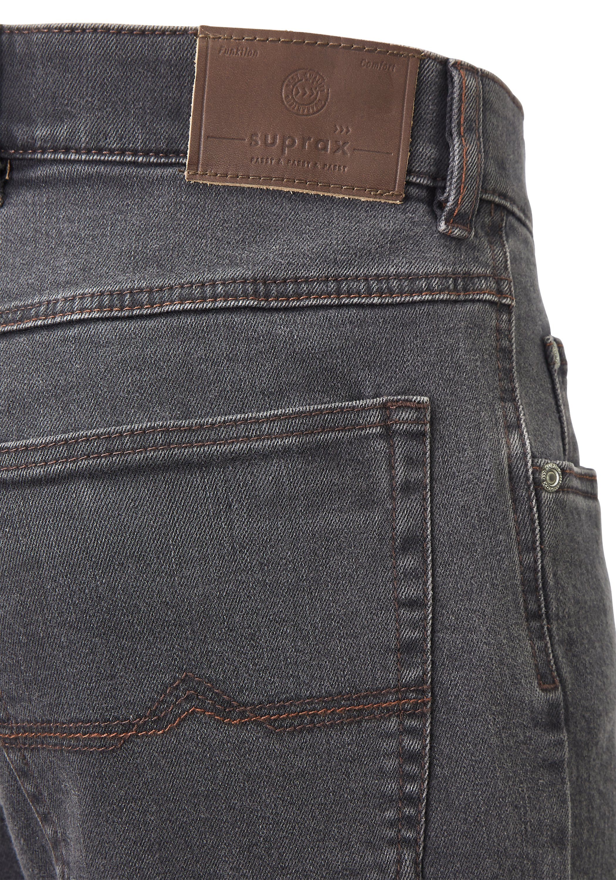 Suprax Regular-fit-Jeans Jeans und mit Sicherheitstasche Komfort-Dehnbund