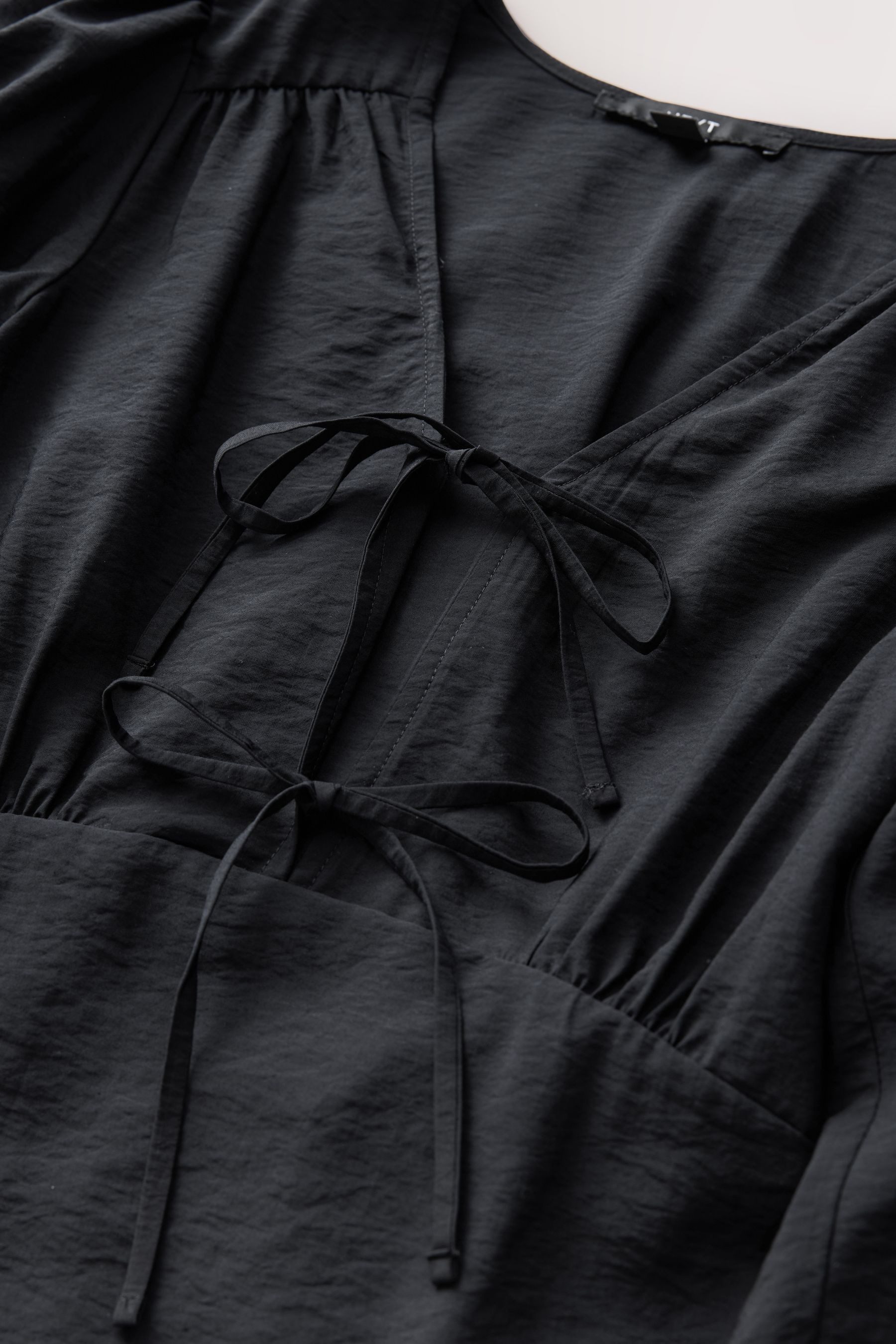 Next Midikleid Langärmeliges Midikleid mit Bindung günstig online kaufen