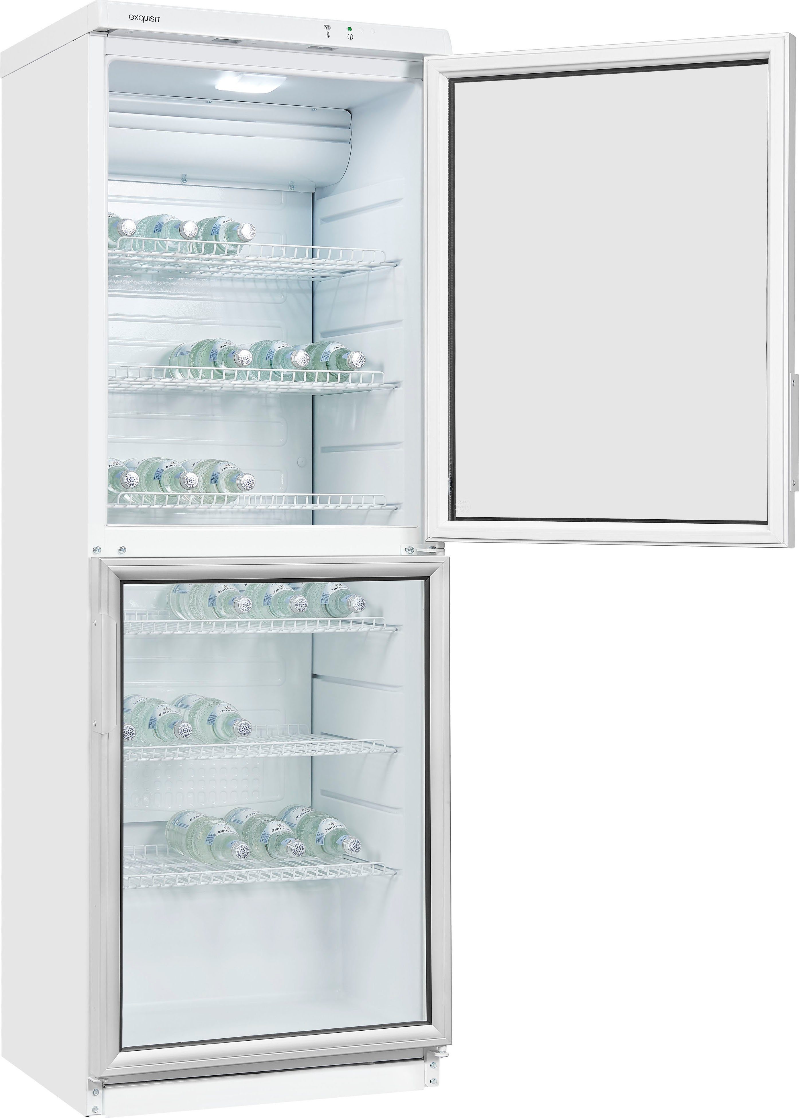 Getränkekühlschrank exquisit cm 60 hoch, breit weiss, GKS350-2-GT-280D 173 cm