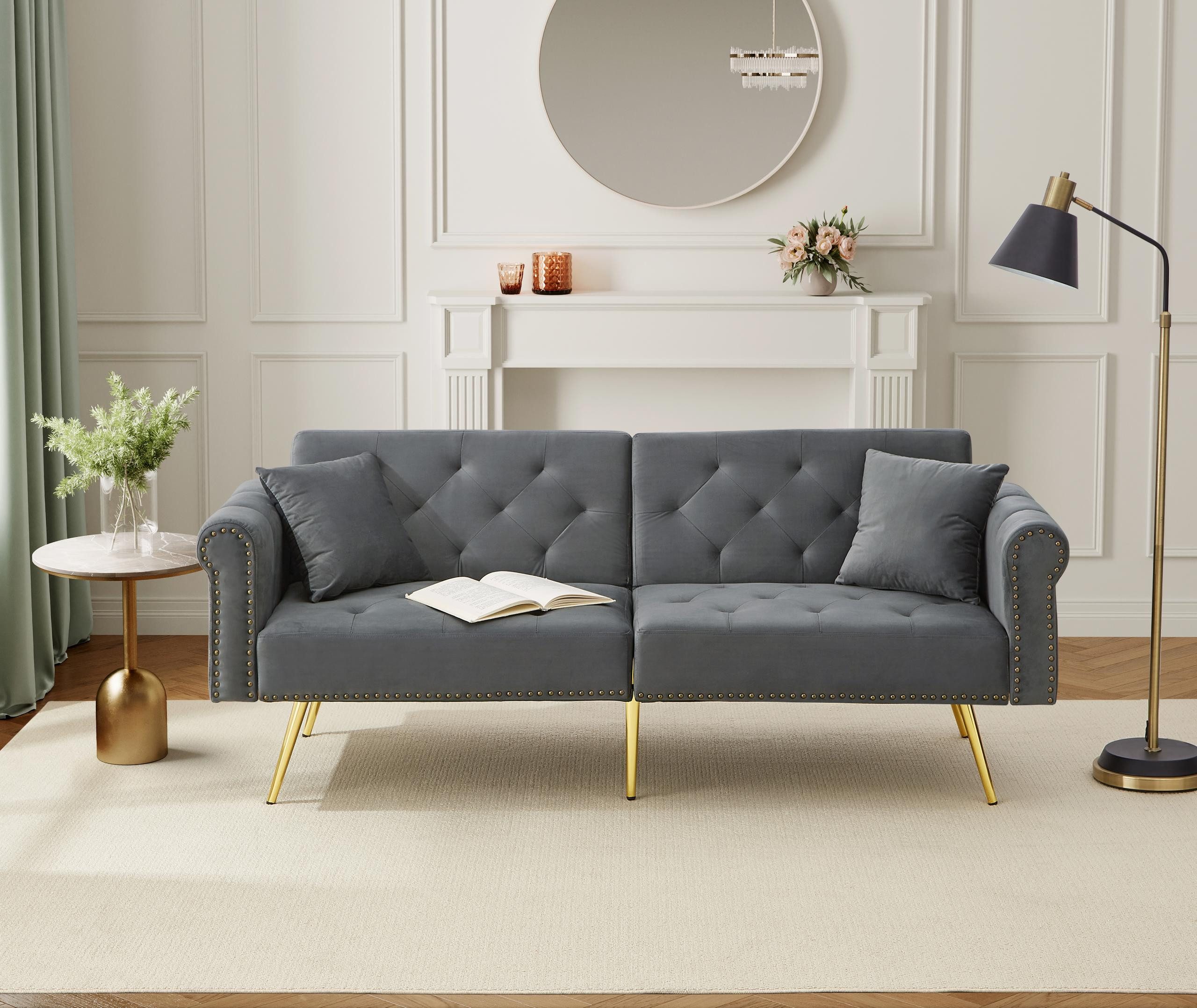 STILVORA Schlafsofa couch mit schlaffunktion,2-Sitzer sofas günstig online kaufen